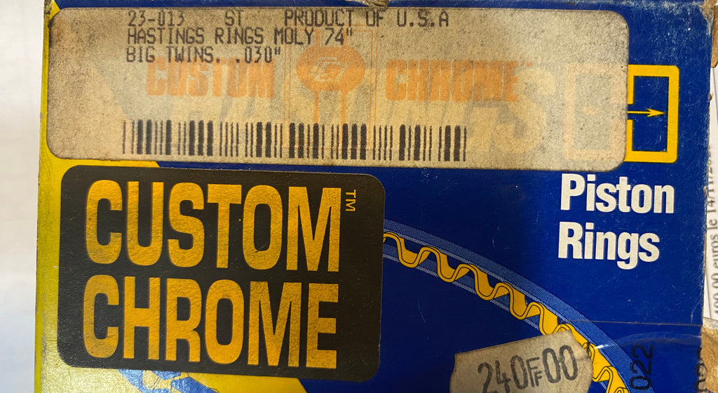 Jeu de segments Hastings Shovelhead Panhead 1200 Harley Davidson REF CCI 23-013