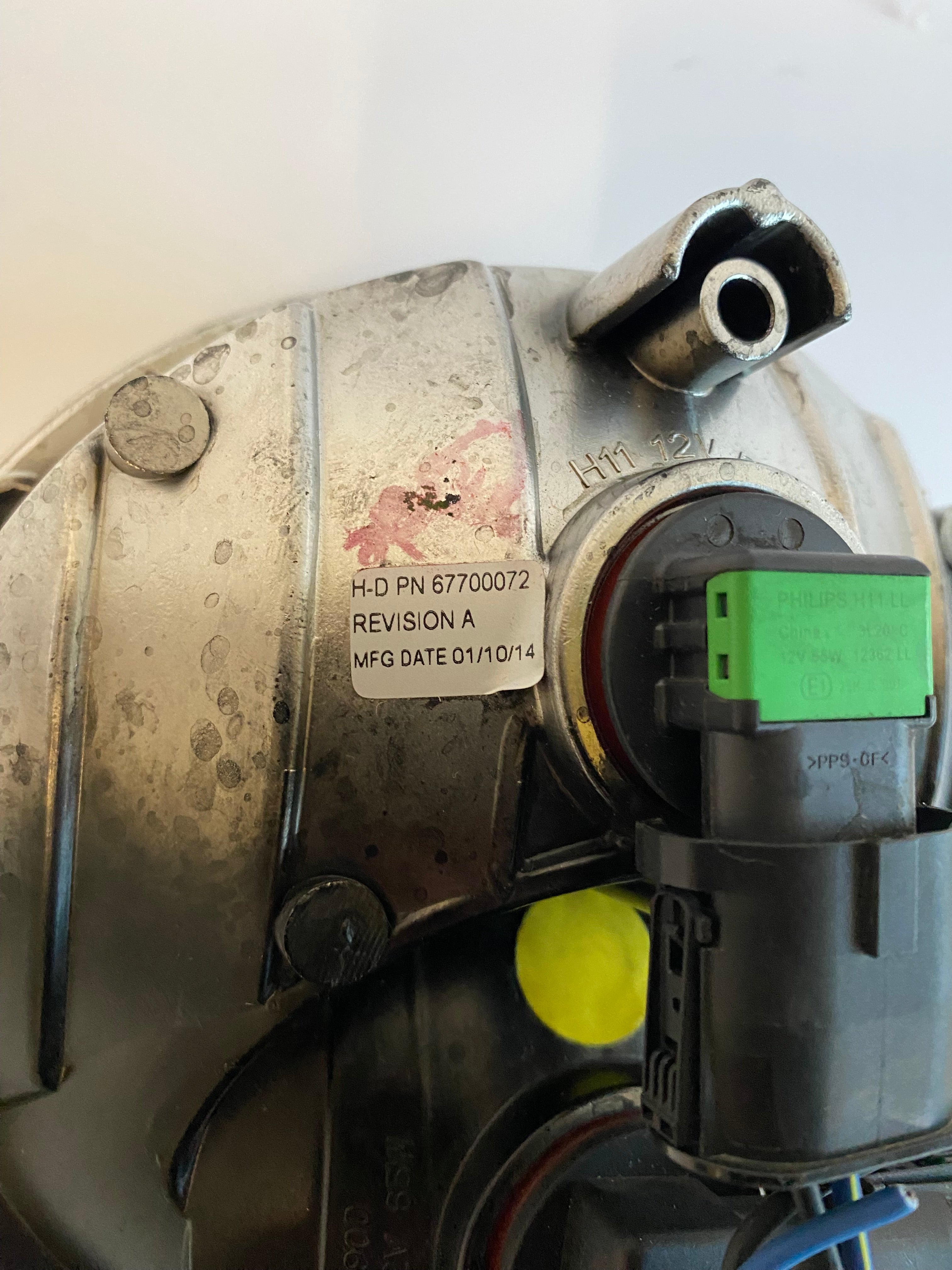 Optique de phare 7 pouces Touring Harley Davidson REF OEM 67700065