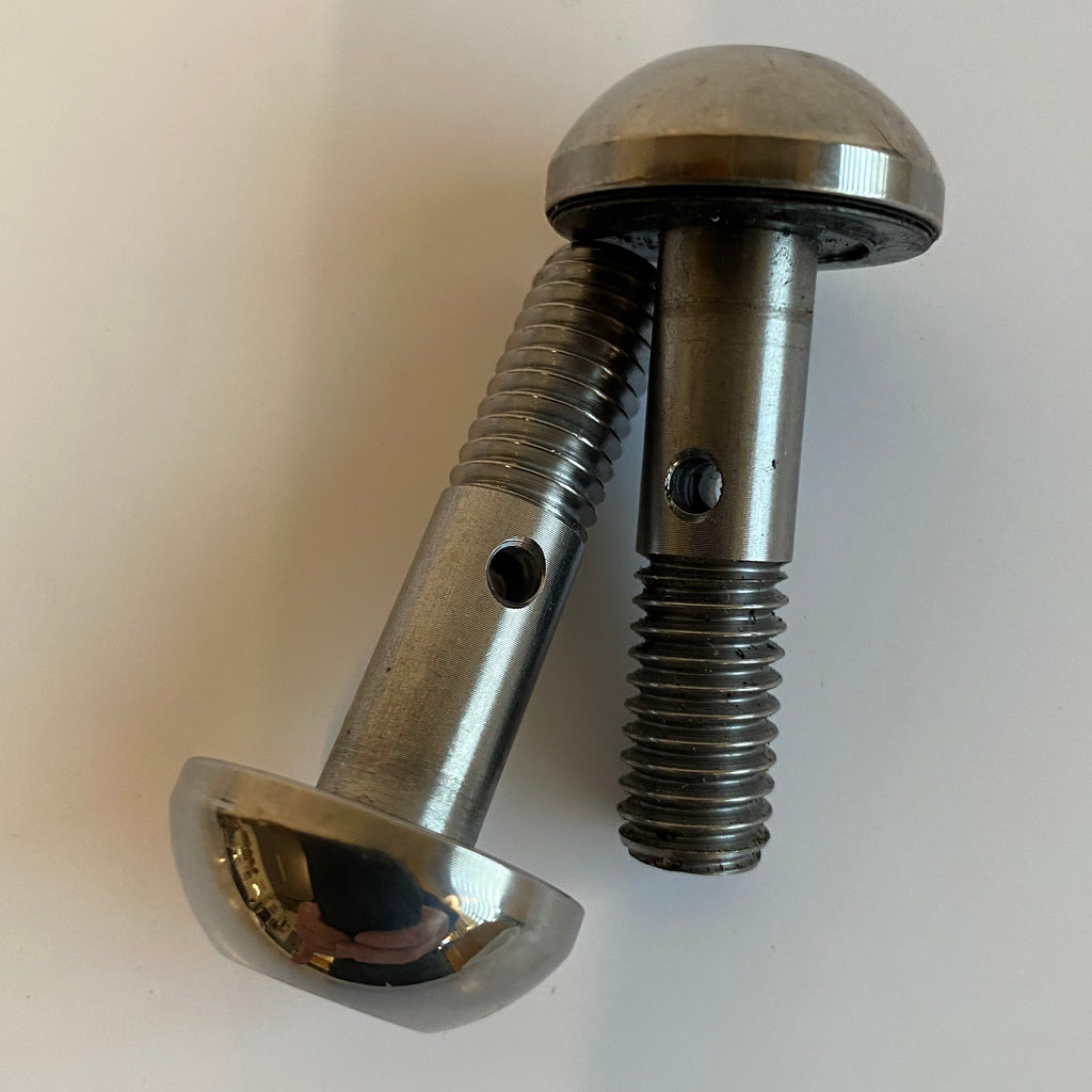 Jeu de 2 vis reniflard 3/8-16 x 1-1/2 BTR bombées Harley Davidson