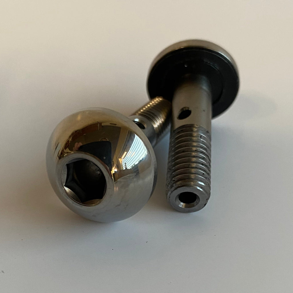 Jeu de 2 vis reniflard 3/8-16 x 1-1/2 BTR bombées Harley Davidson