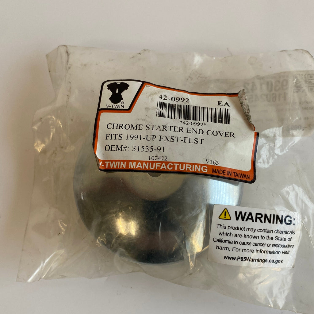 Cache démarreur chrome Big Twin Harley Davidson REF OEM 31535-91