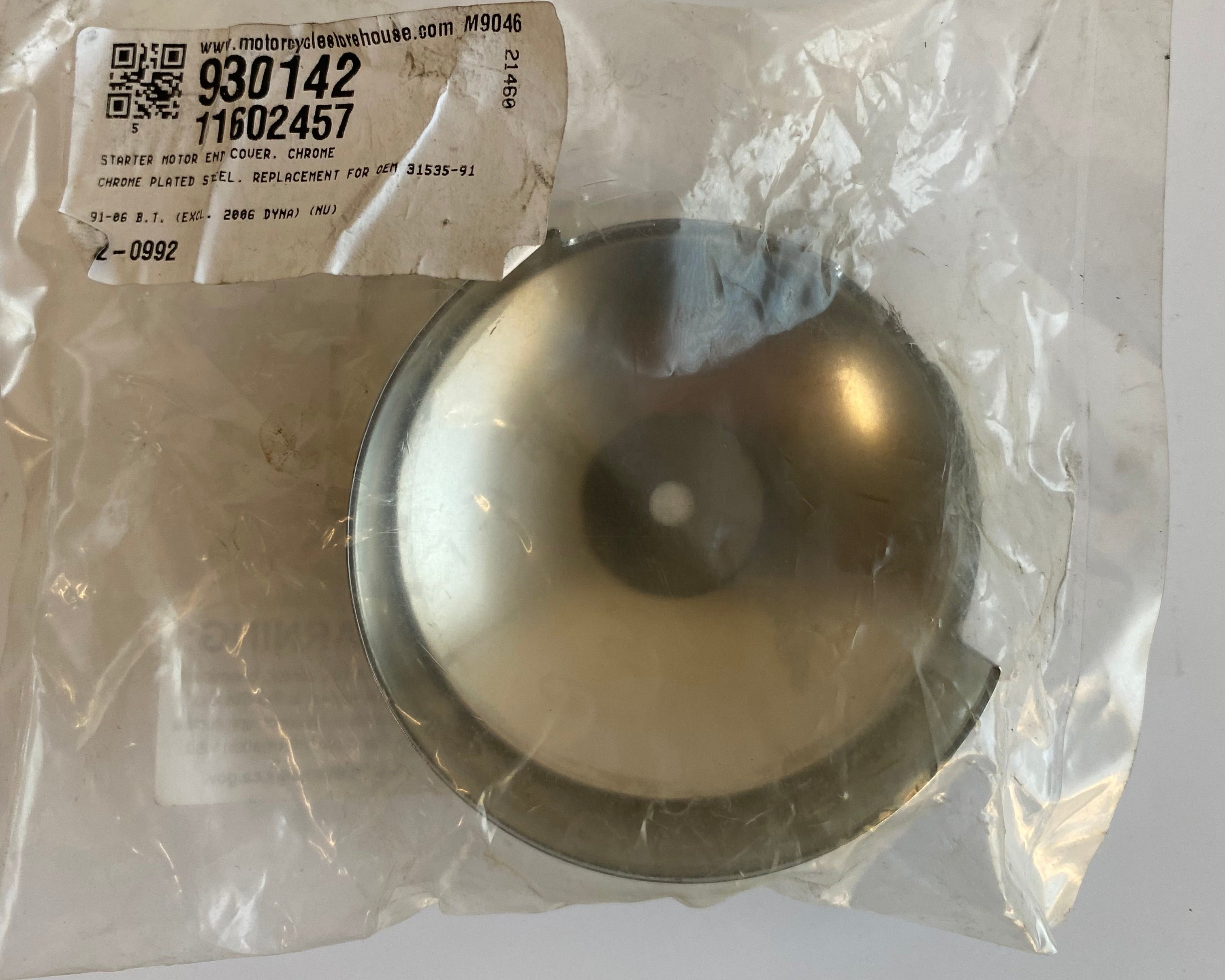 Cache démarreur chrome Big Twin Harley Davidson REF OEM 31535-91