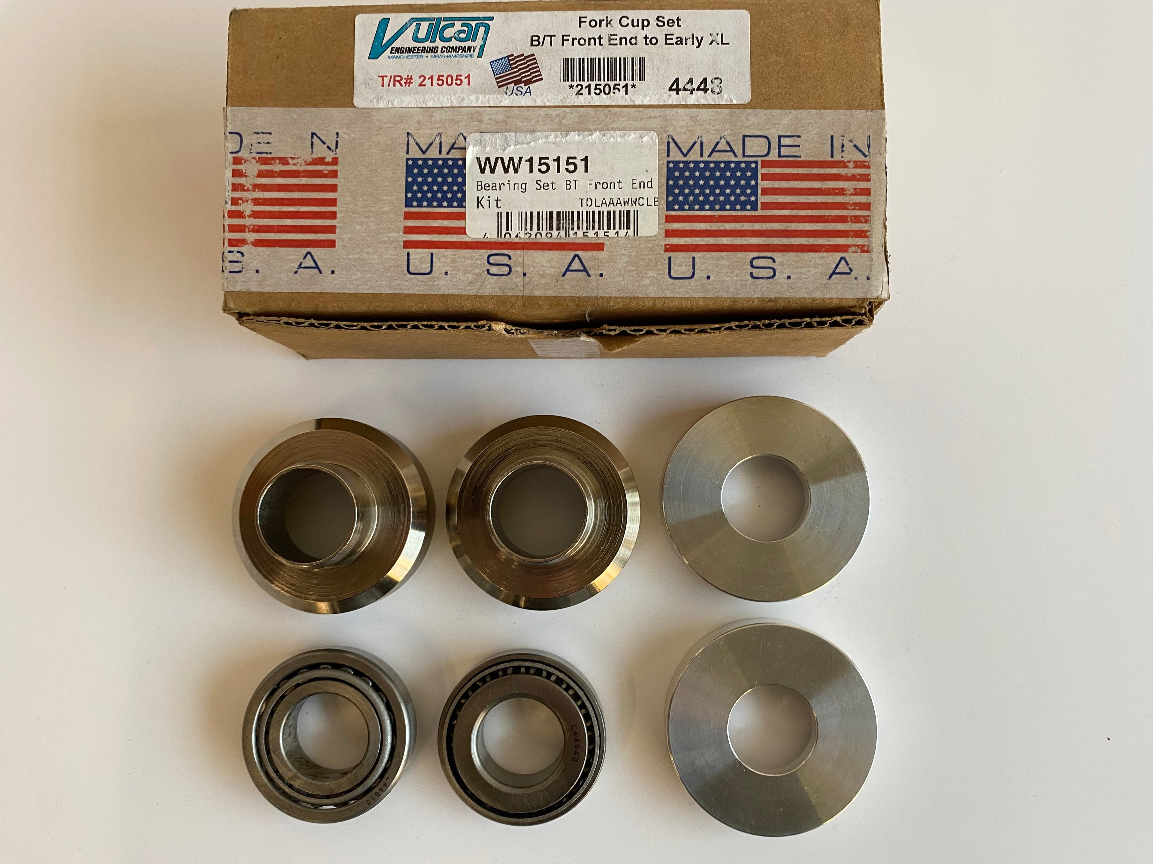 Kit roulements direction conversion 1 pouce => 7/8 Harley Davidson REF WW 15-151