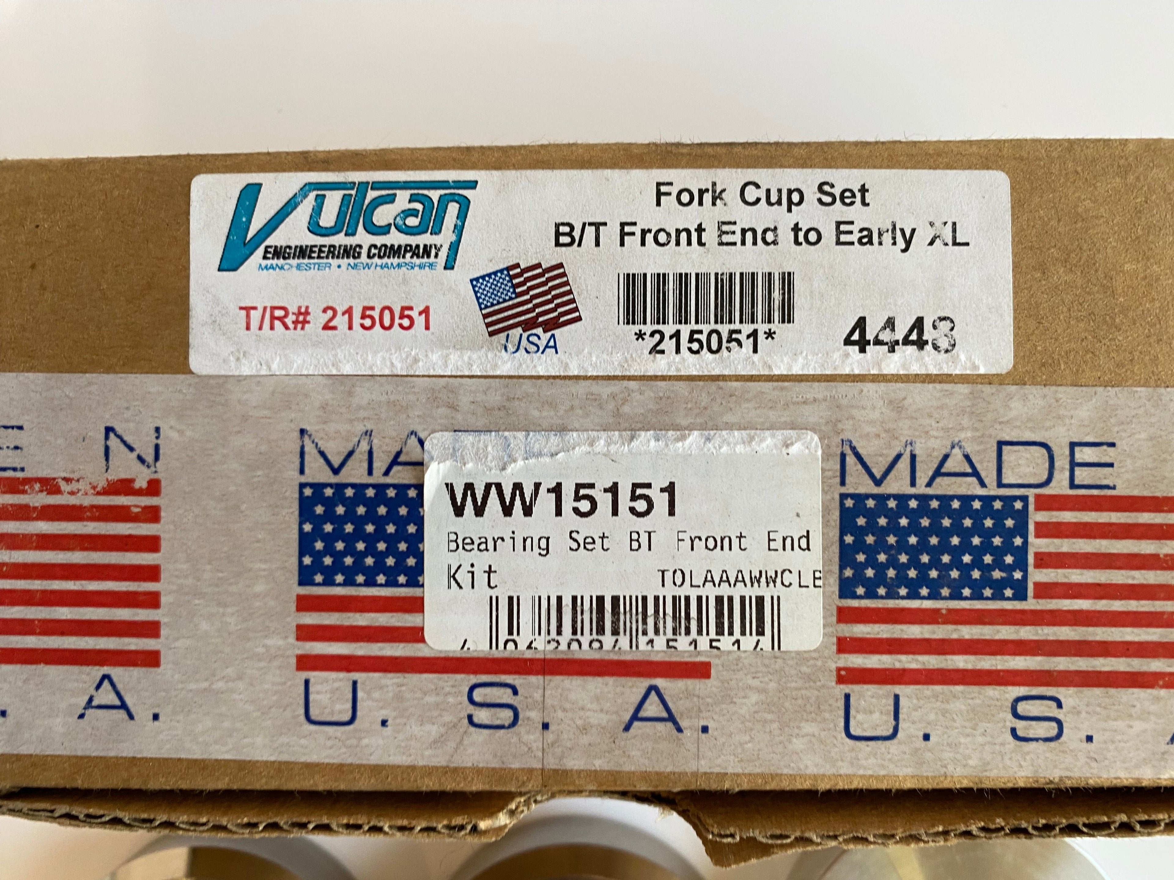 Kit roulements direction conversion 1 pouce => 7/8 Harley Davidson REF WW 15-151