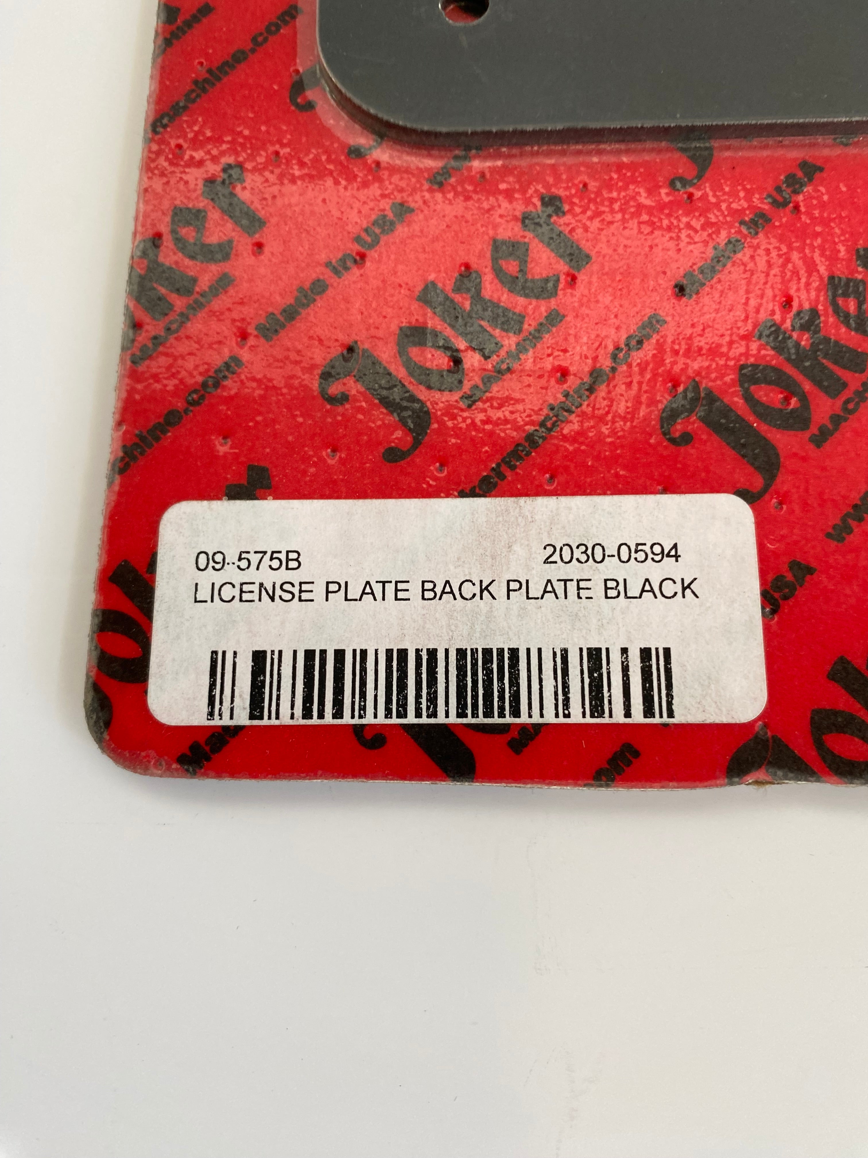 Support noir de plaque d'immatriculation Joker Machine Harley Davidson REF Drag 2030-0594