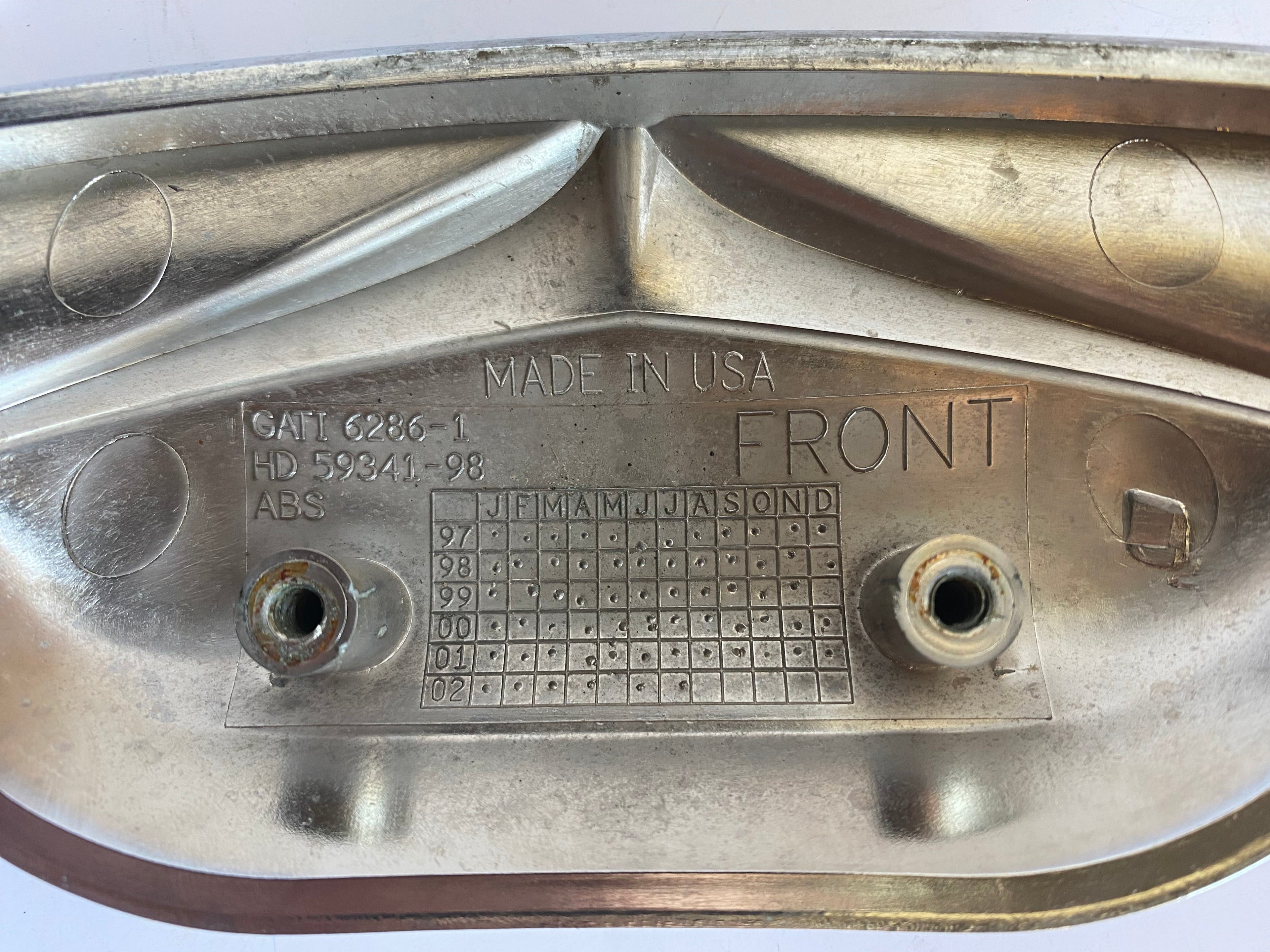 Ornement de garde boue avant chromé Touring Harley Davidson REF OEM 59341-98