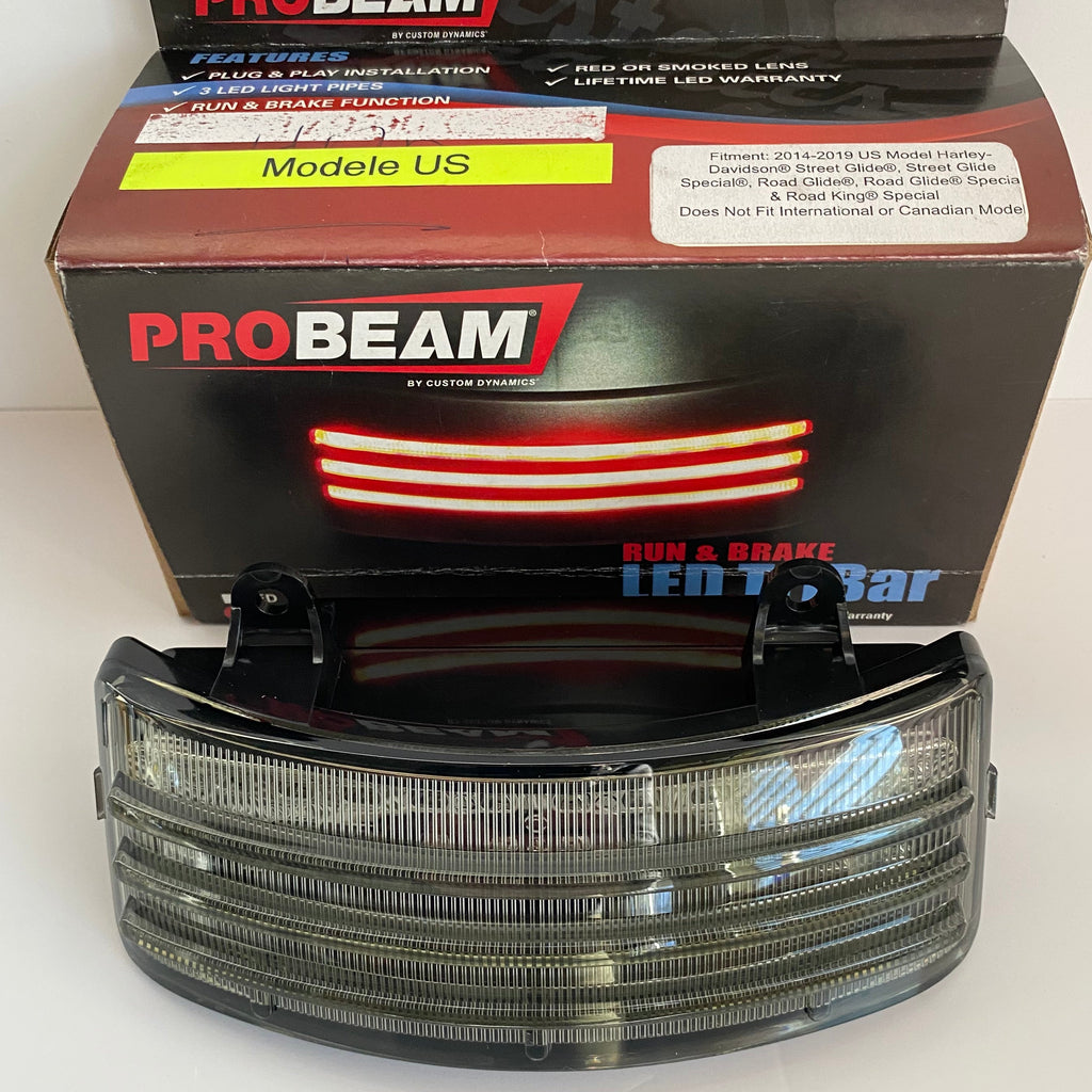 Feu arrière tri bar LED fumé modèle USA FLHX Harley Davidson REF Drag 2040-2262