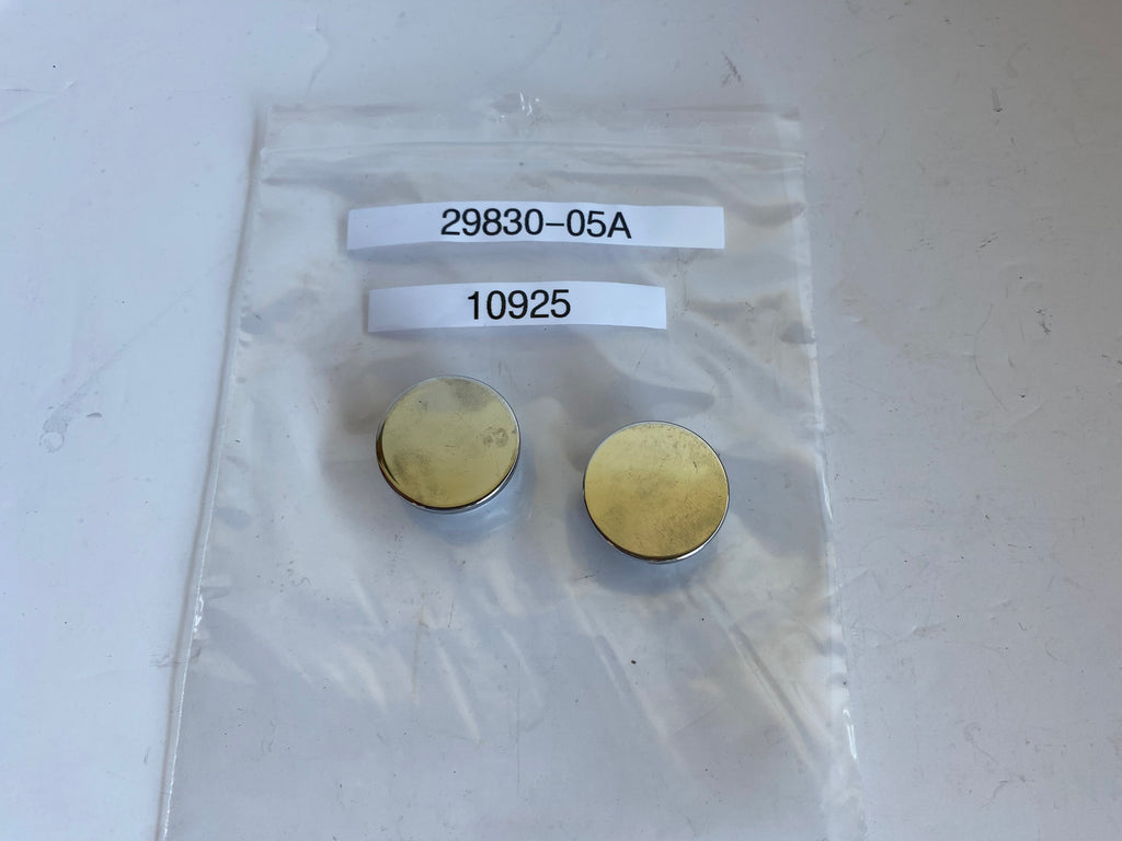 Jeu de 2 bouchons chromés filtre à air Screamin Eagle Harley Davidson REF 29830-05A