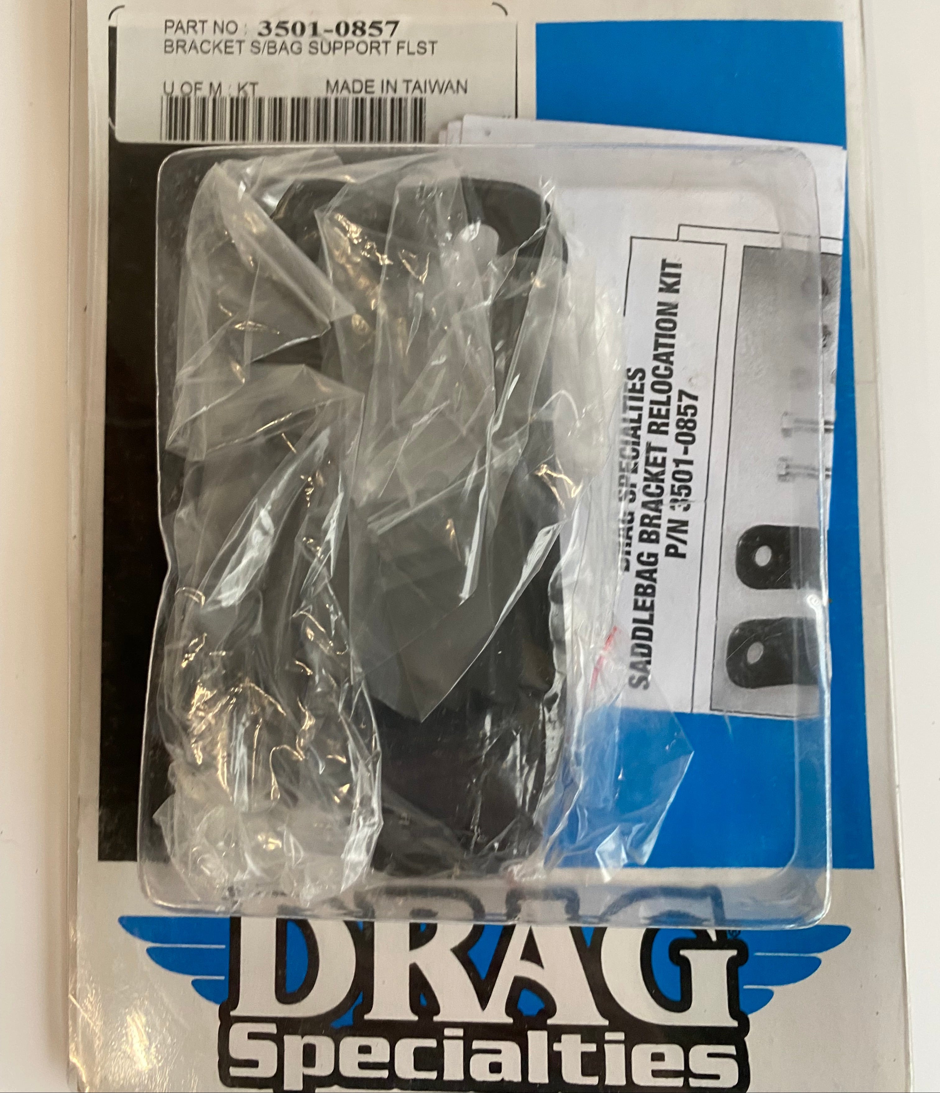 Kit de fixation de repose pied passager/sacoches Softail Héritage Harley Davidson REF Drag 3501-0857