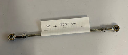 New shift rod ball joints and nickel-plated steel rod Harley Davidson 31=&gt;33.5 cm