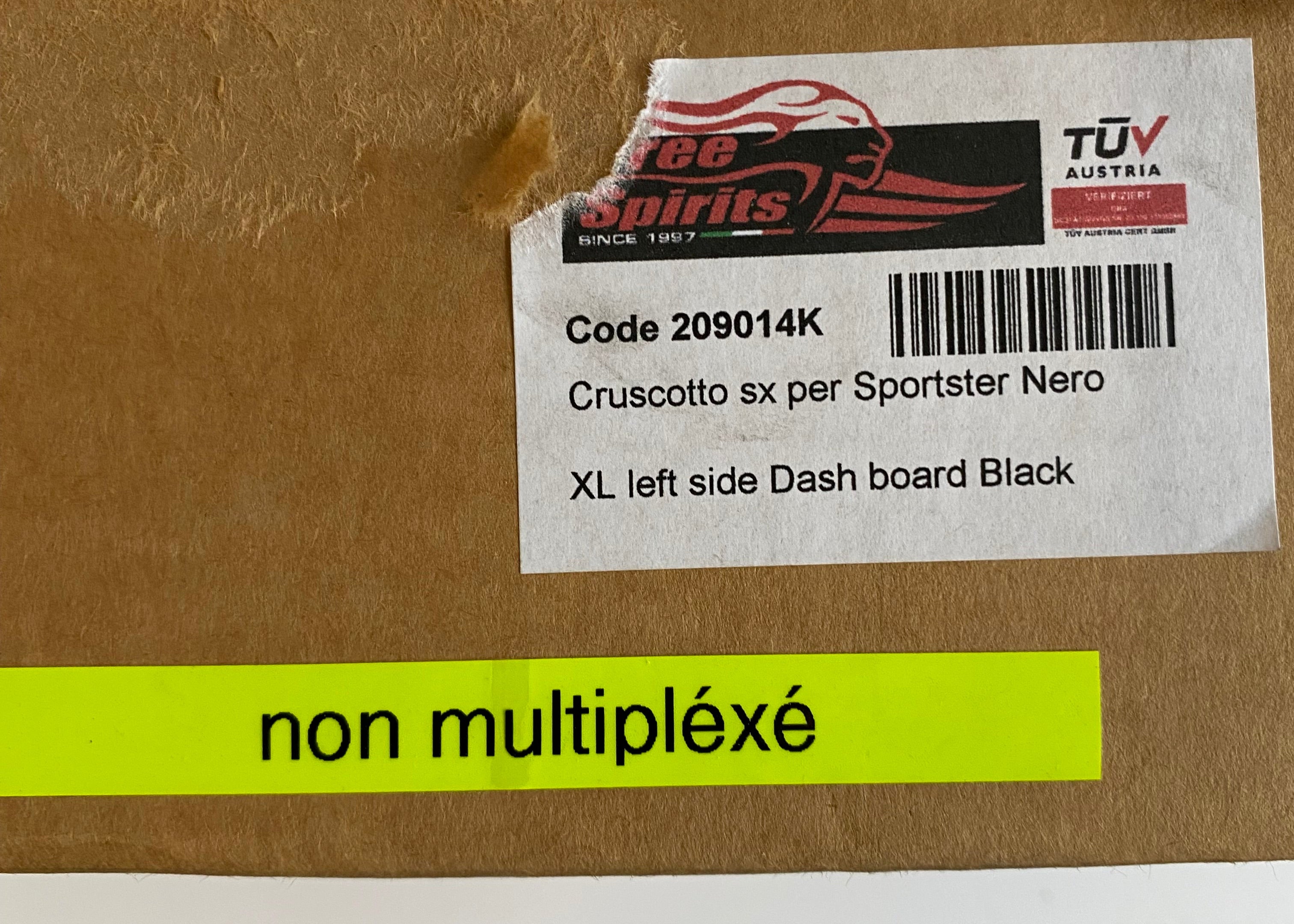 Support de compteur noir latéral Sportster Harley Davidson REF MCS 911332