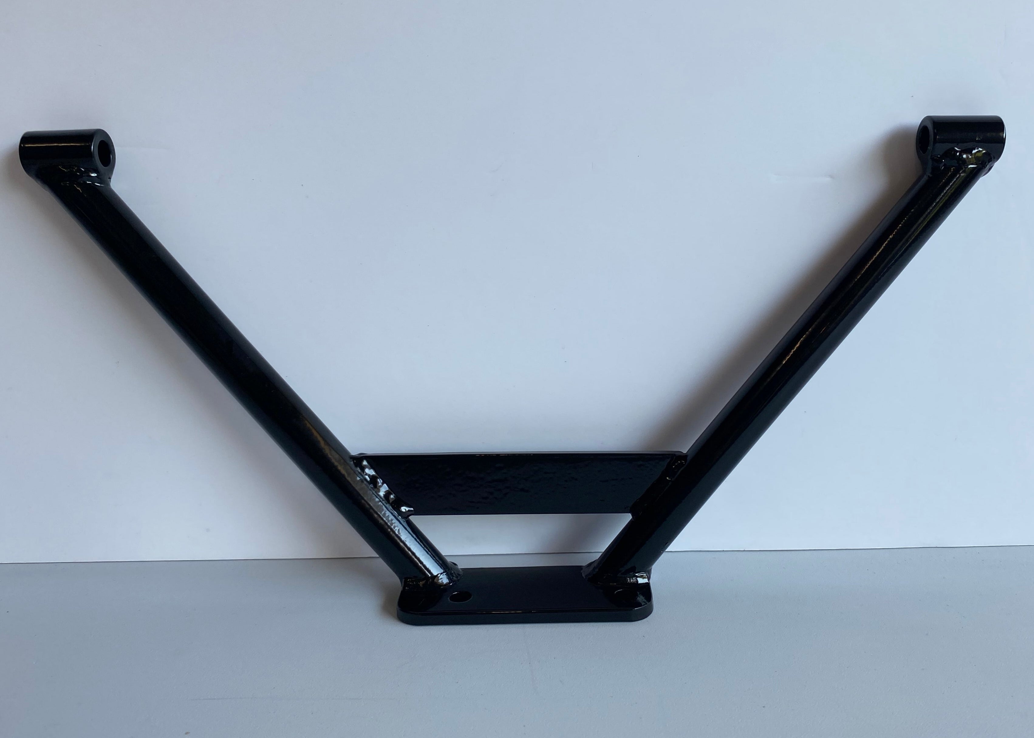 Support noir de cales pieds passager pour cadre rigide Harley Davidson REF MCS : 519470