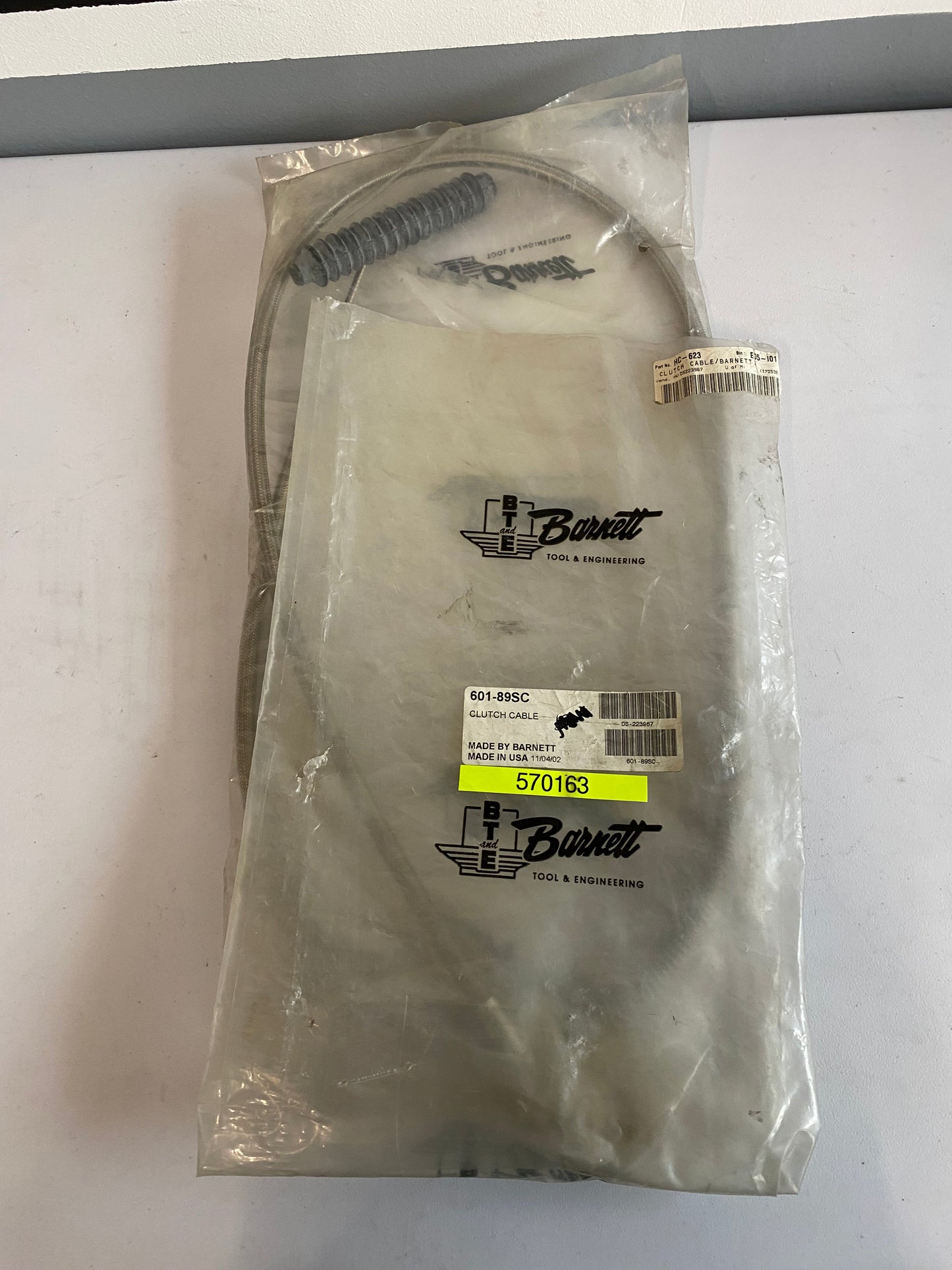 Câble d'embrayage Barnett inox 62 pouces Harley Davidson REF MCS : 570163