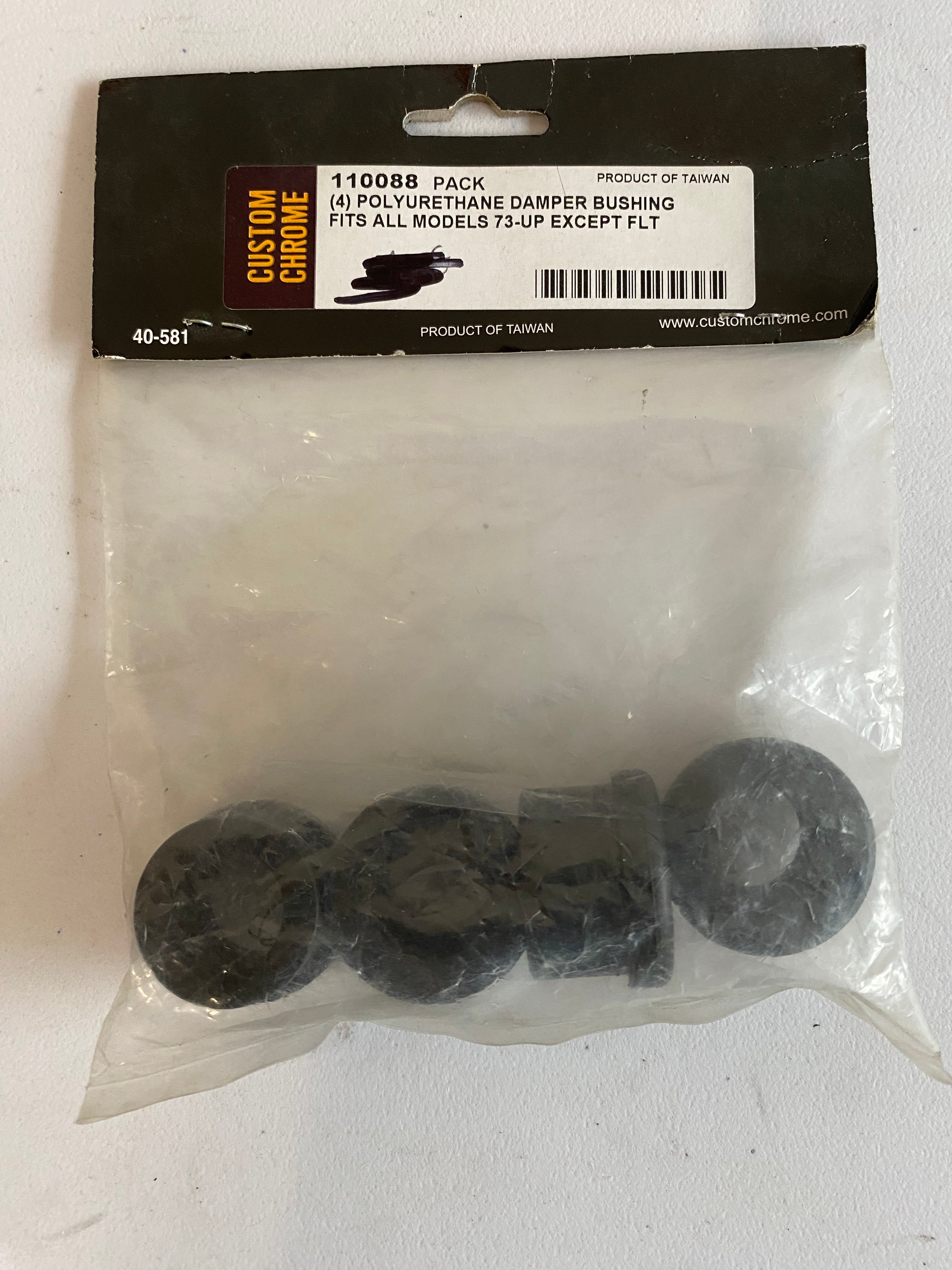 kit of 4 rubber risers REF custom chrome: 110088
