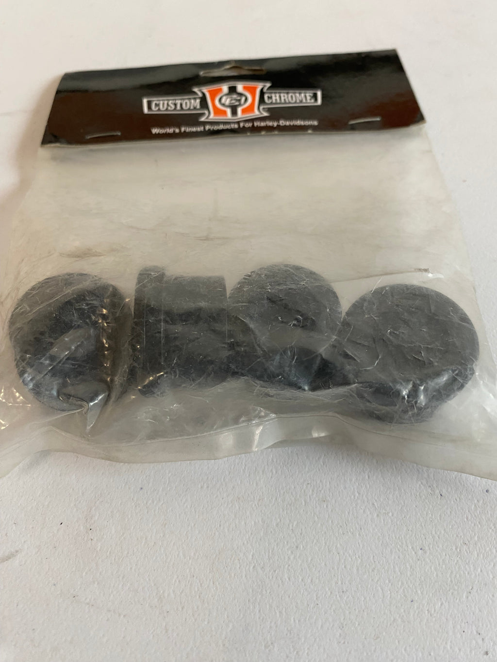 kit of 4 rubber risers REF custom chrome: 110088