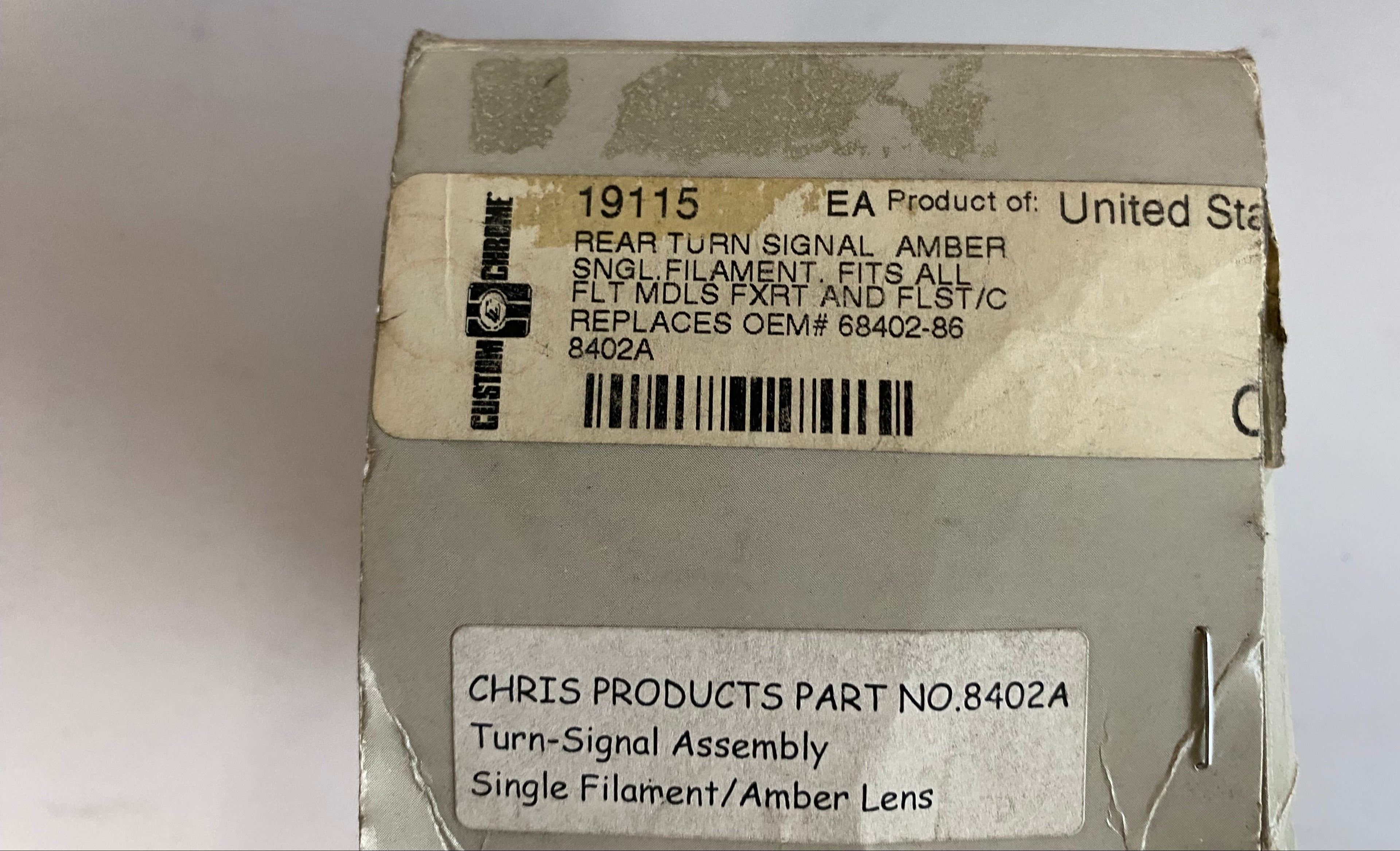 Custom Chrome Harley Davidson Heckblinker REF: 19115