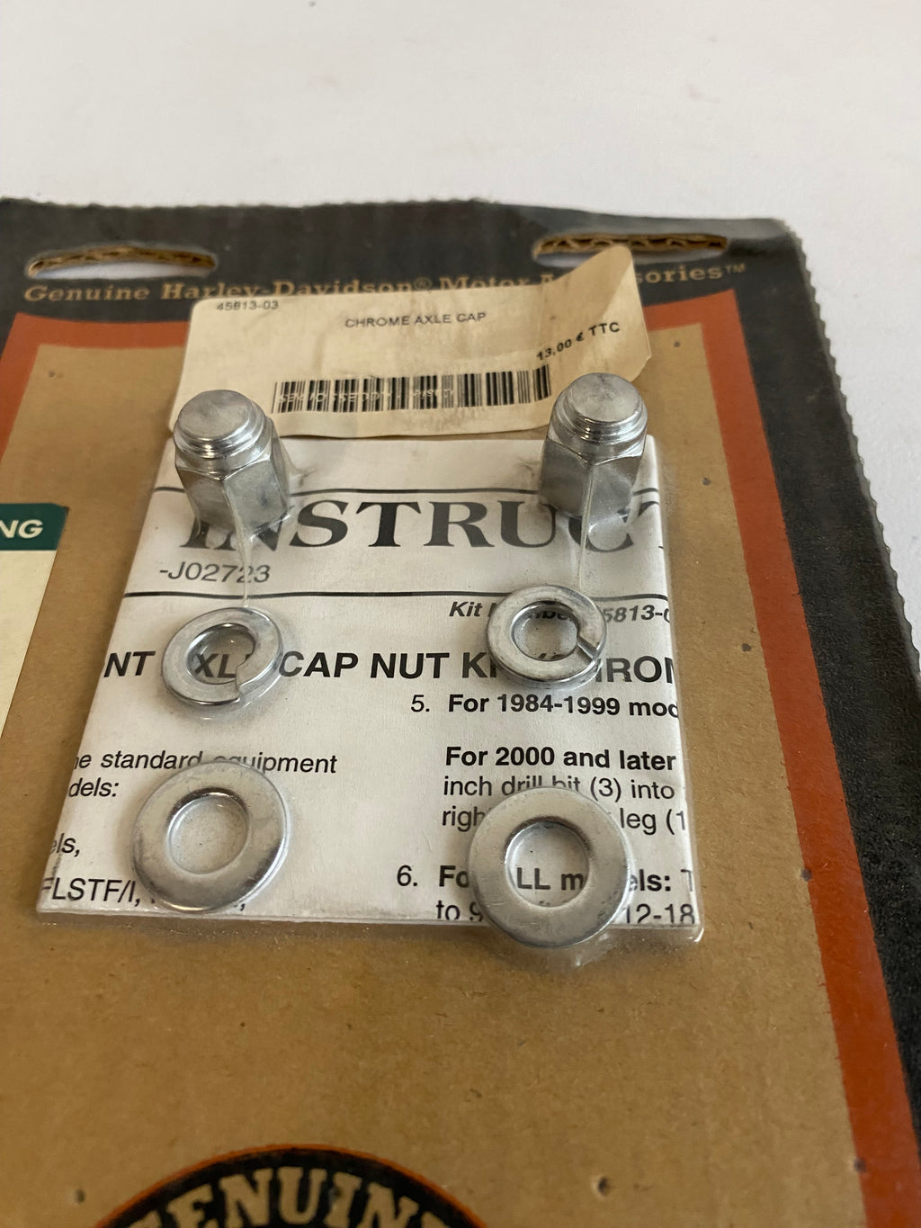 kit écrous borgnes pour bas de fourche Harley Davidson REF OEM : 45813-03