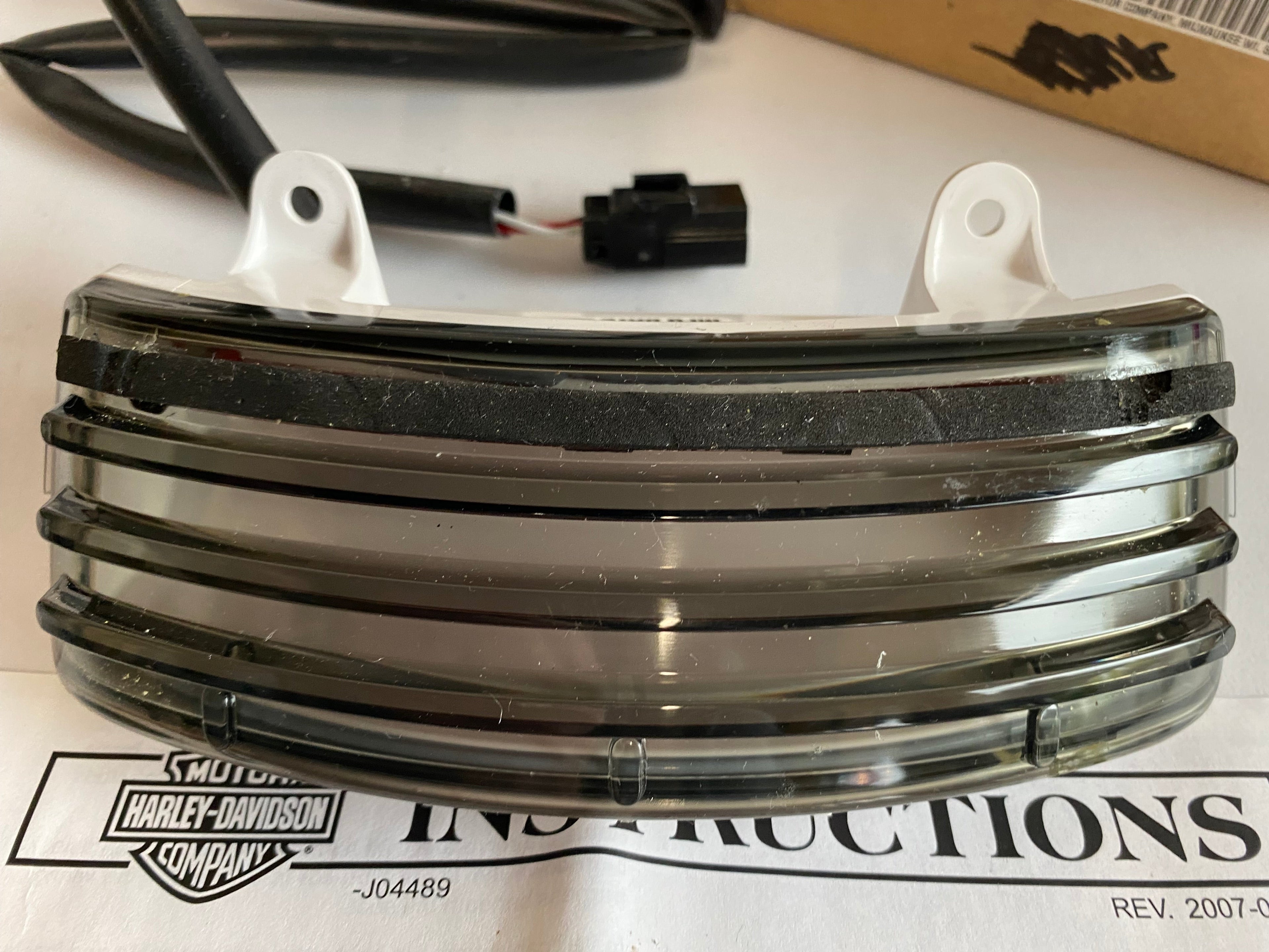 Harley Davidson Touring Smoked Tri-Bar Tail Light OEM REF: 68358-07A