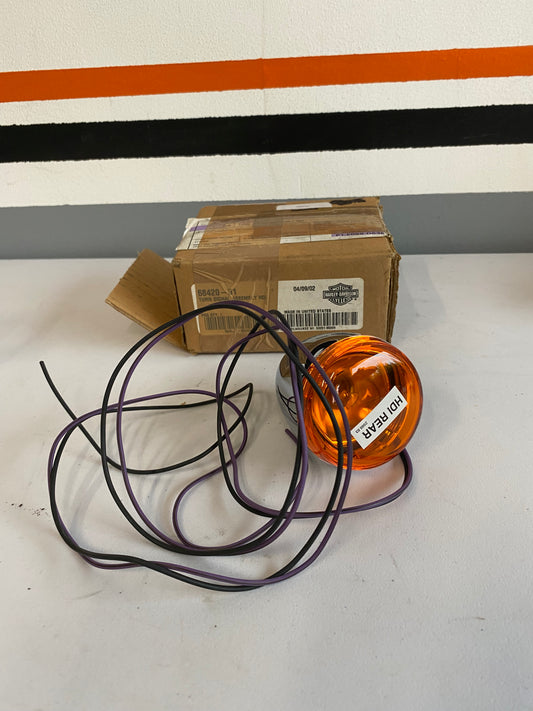 Clignotant arrière Bullet Harley Davidson REF OEM : 68420-01