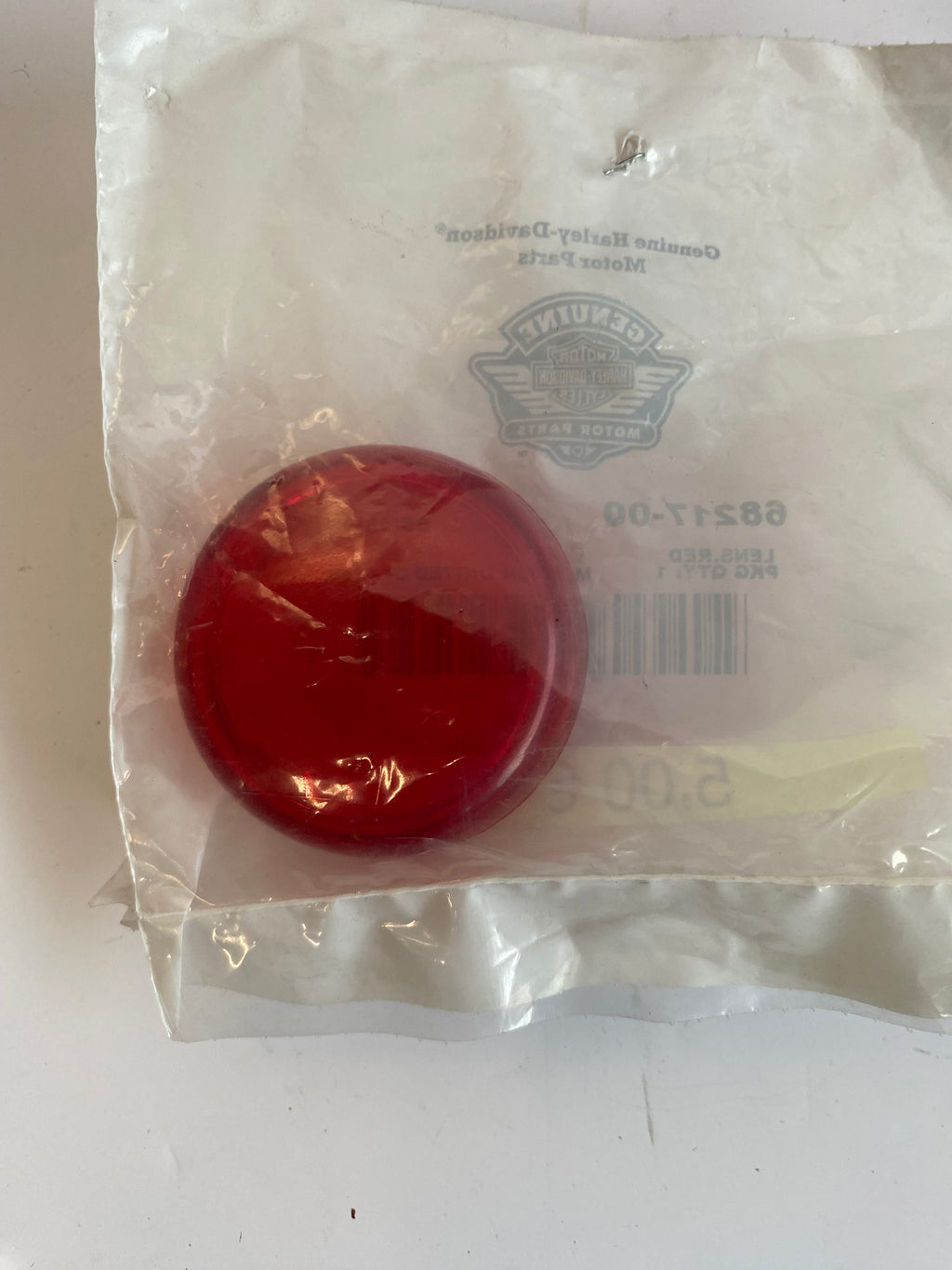 Cabochon de clignotant rouge Harley Davidson REF OEM 68217-00