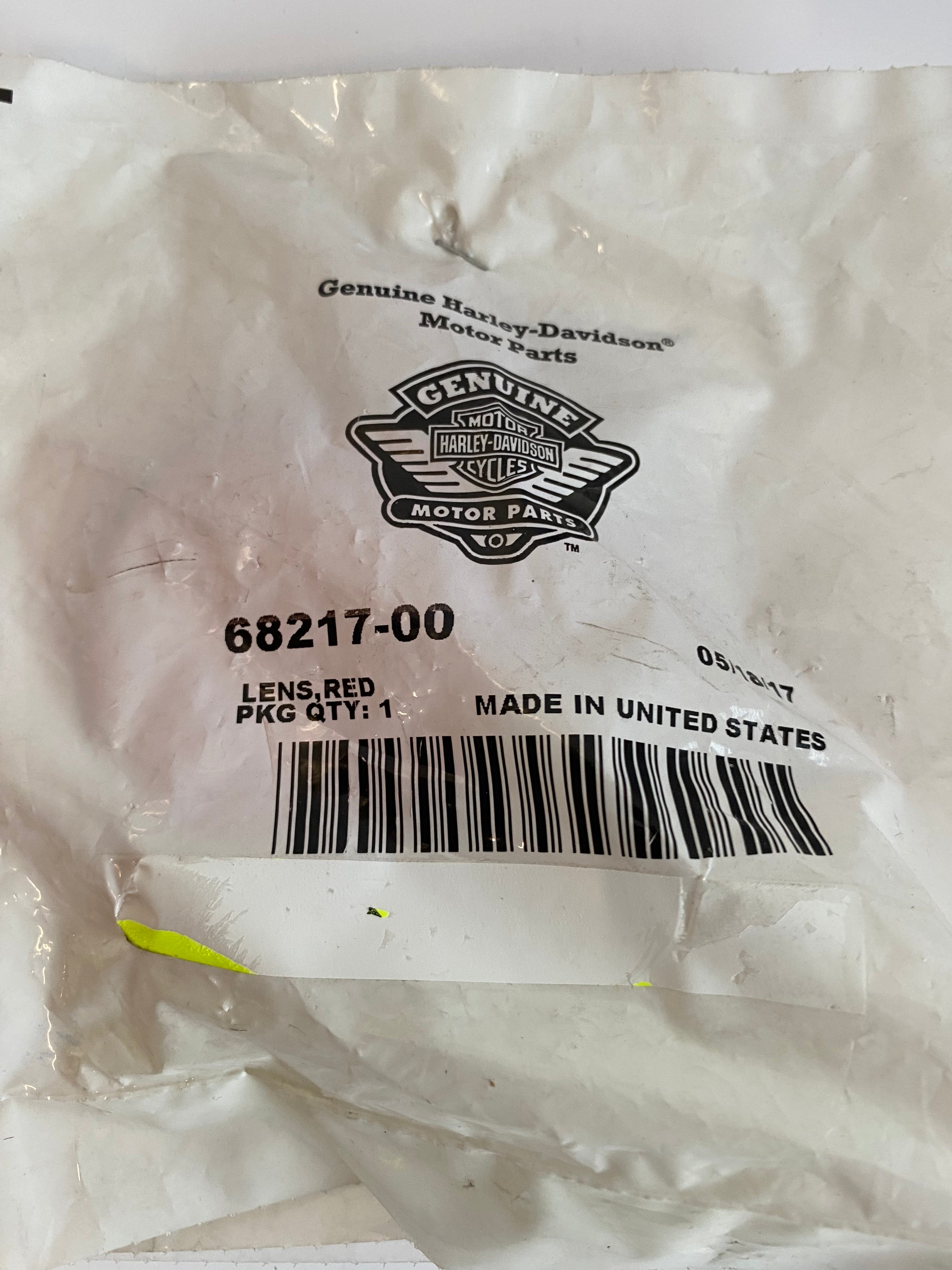 Cabochon de clignotant rouge Harley Davidson REF OEM 68217-00