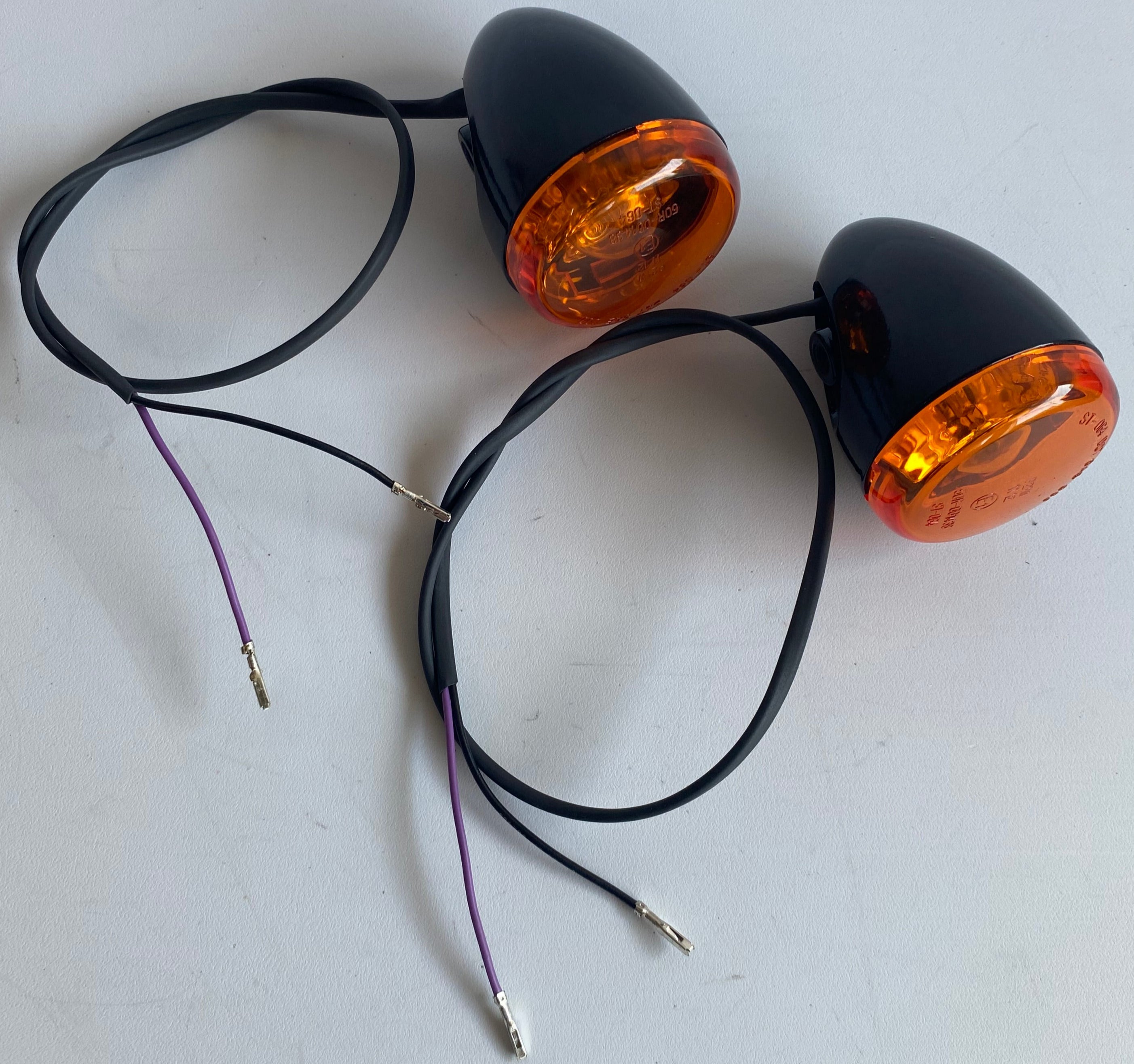 Jeu de clignotants arrière noirs Harley Davidson REF OEM 73318-09