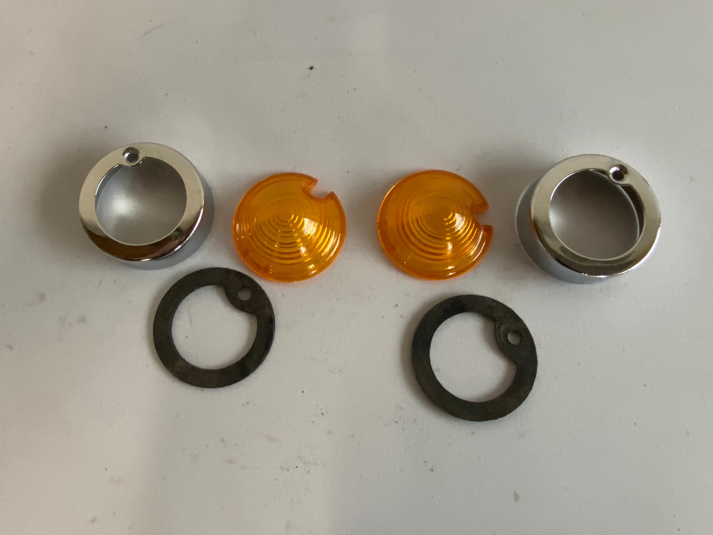 Set of orange cabochons + 2 1/4 inch rim REF MCS: 516441