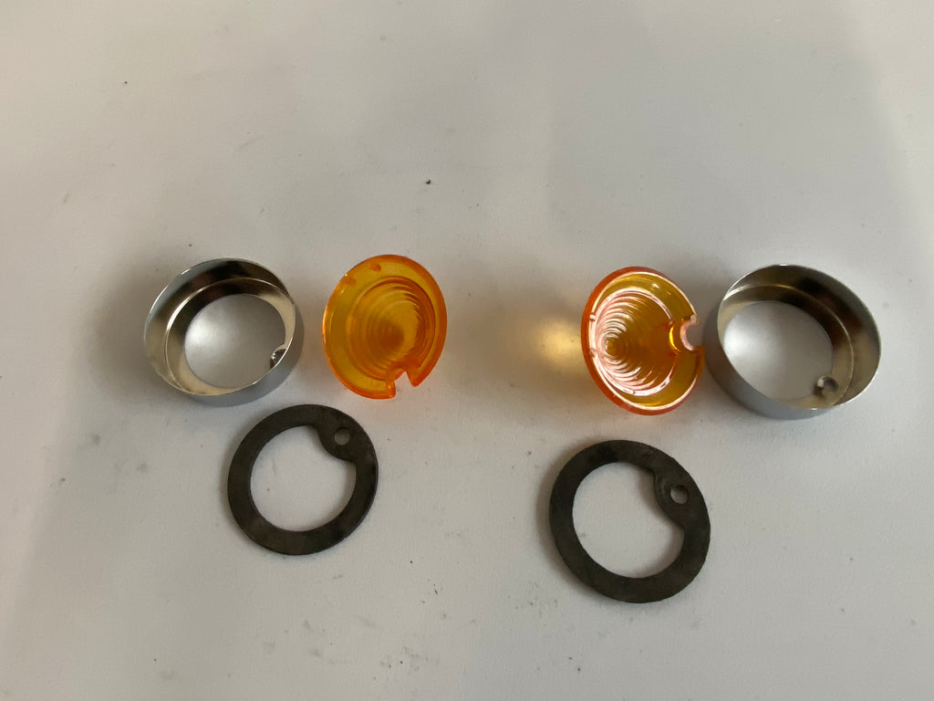 Set of orange cabochons + 2 1/4 inch rim REF MCS: 516441