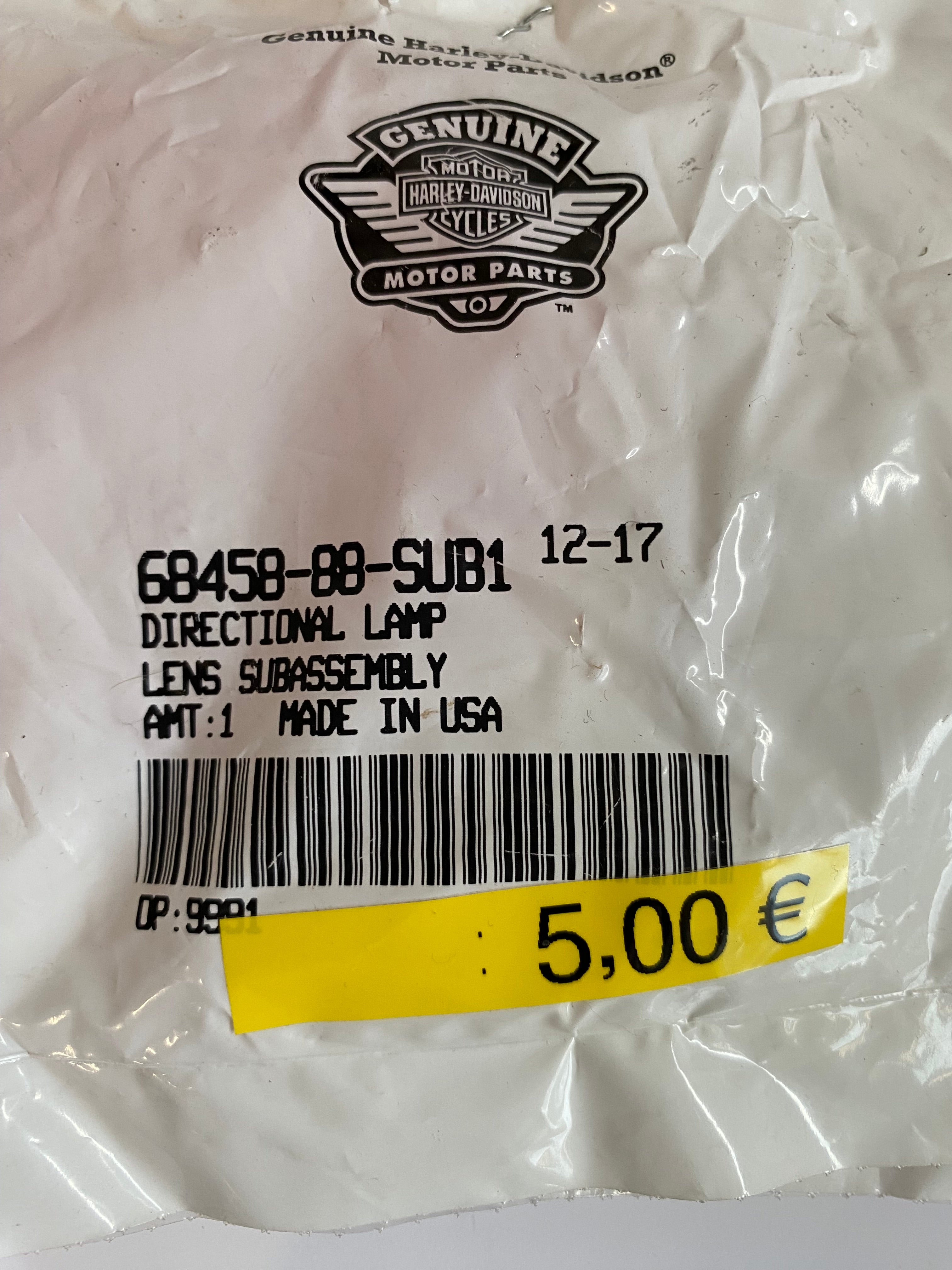 Cabochon rouge clignotant Harley Davidson REF OEM : 68458-88