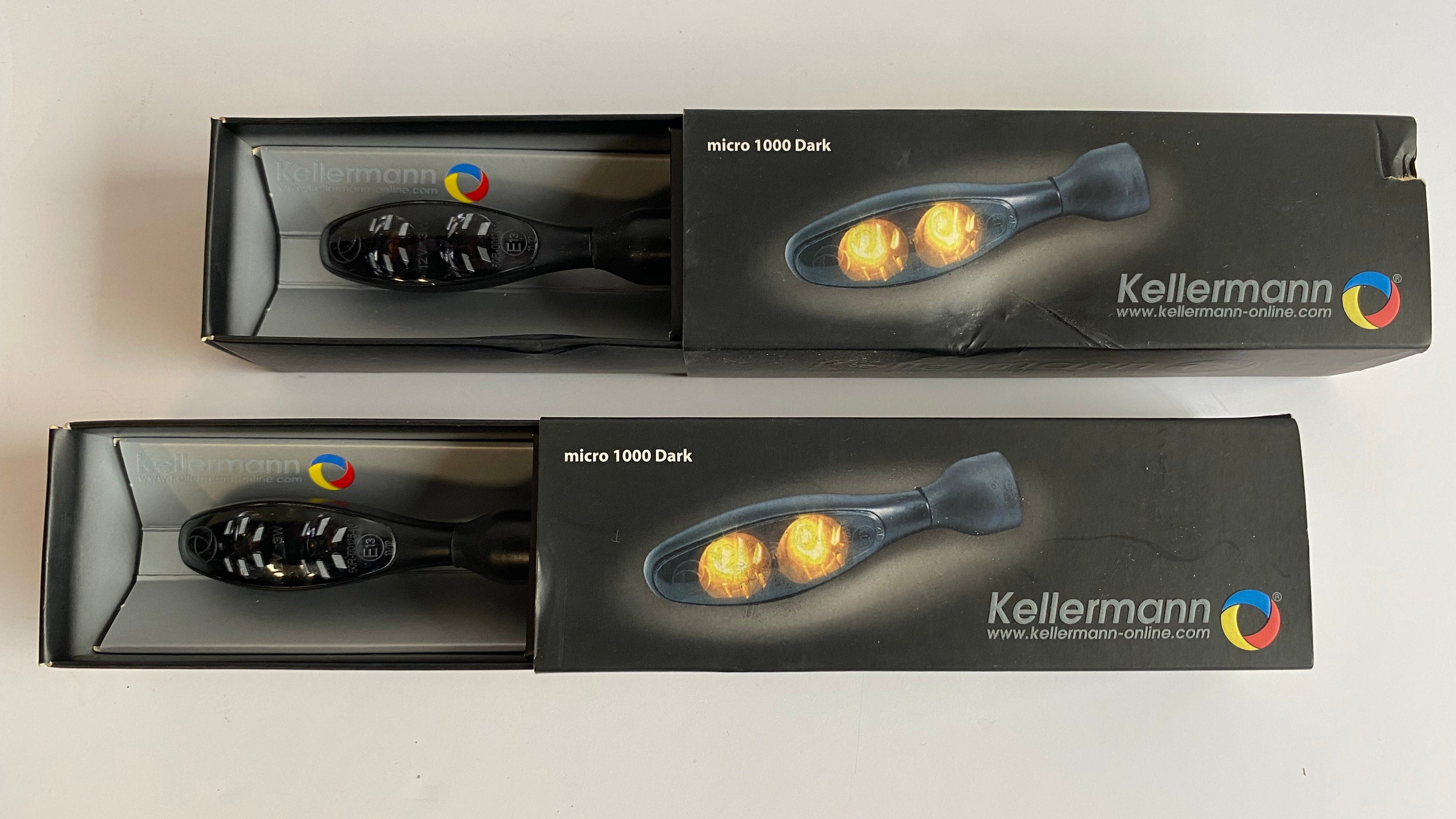 Jeu de 2 clignotants Kellermann micro 1000 Dark Harley Davidson REF WW 22-009