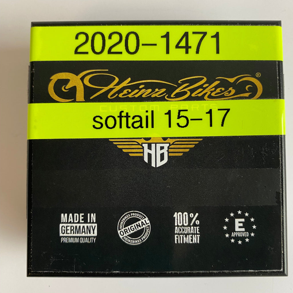 Jeu de 2 minis clignotants avant noir Heinz Bike Softail Harley Davidson REF Drag 2020-1471