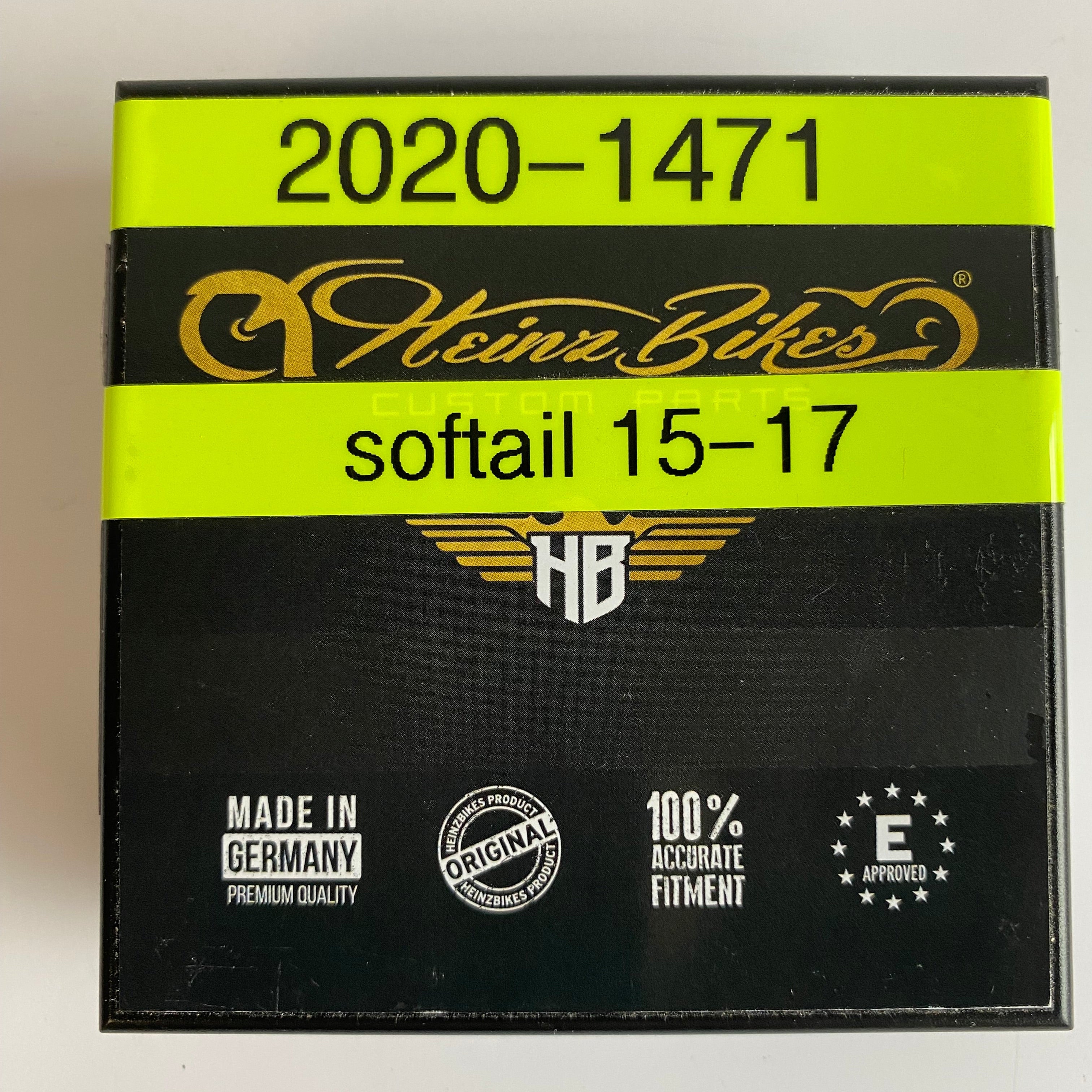 Jeu de 2 minis clignotants avant noir Heinz Bike Softail Harley Davidson REF Drag 2020-1471