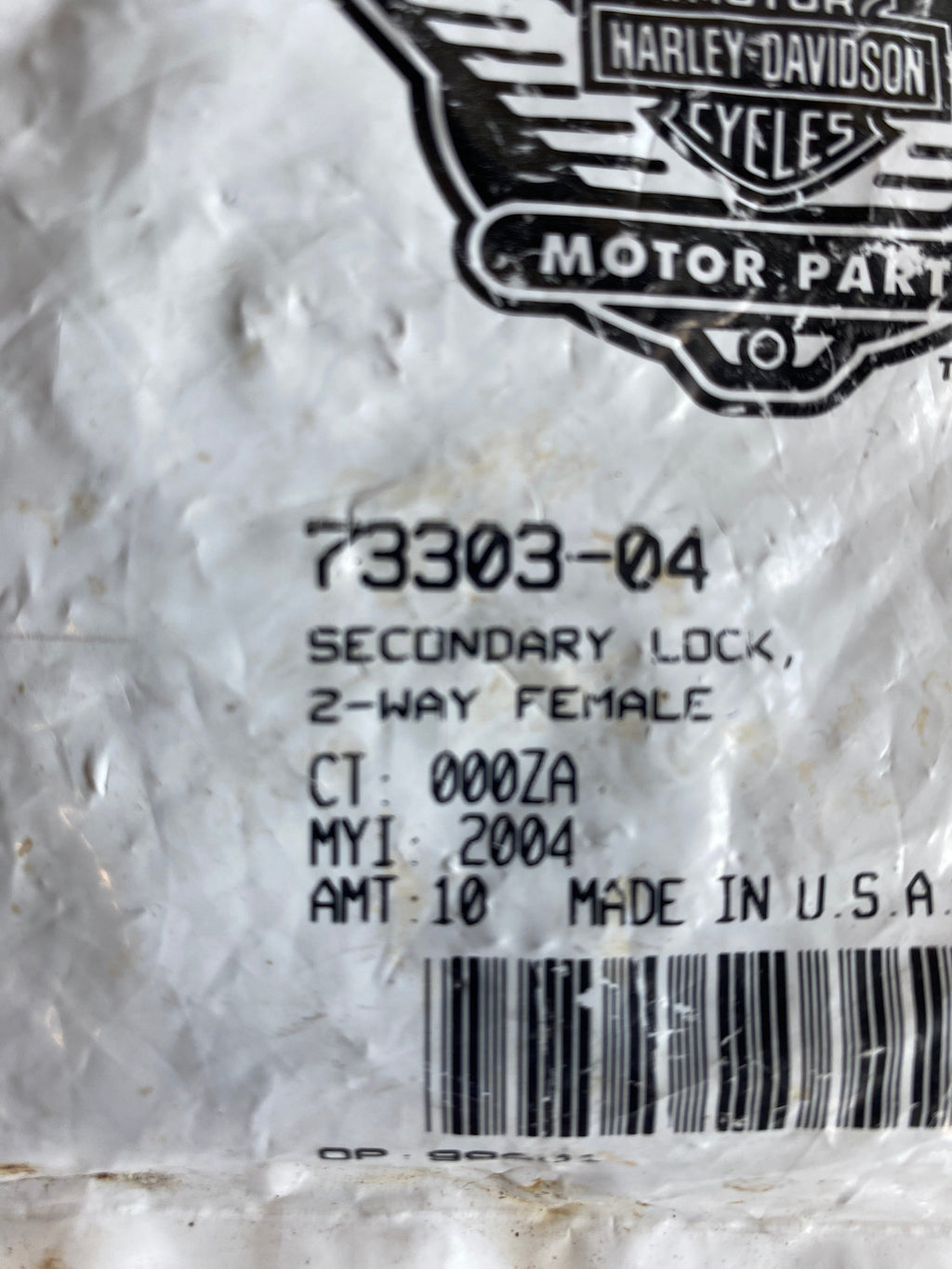Verrouillage prise fusible principal Harley Davidson REF OEM 73303-04