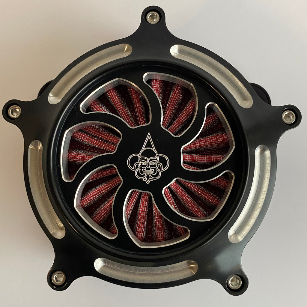 Filtre à air noir Ellipse Touring Dragon Choppers Harley Davidson REF 30-614