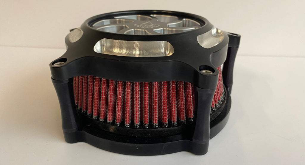 Filtre à air noir Ellipse Touring Dragon Choppers Harley Davidson REF 30-614