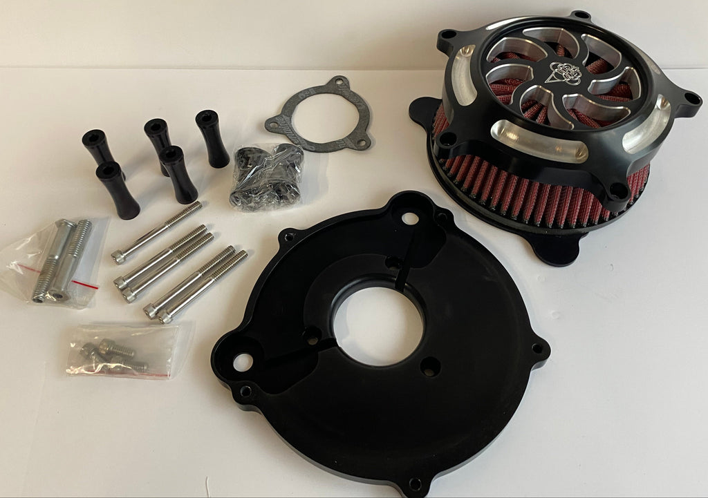 Filtre à air noir Ellipse Touring Dragon Choppers Harley Davidson REF 30-614