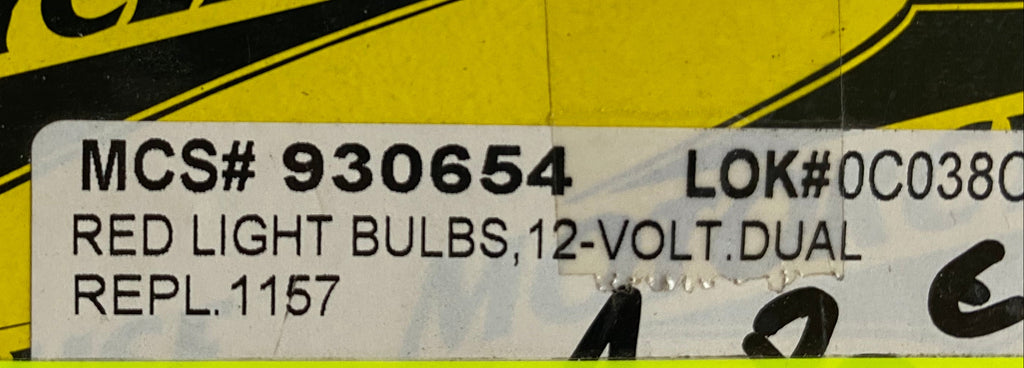 Ampoule rouge double filament 21/5w feu arrière Harley Davidson REF MCS 930654