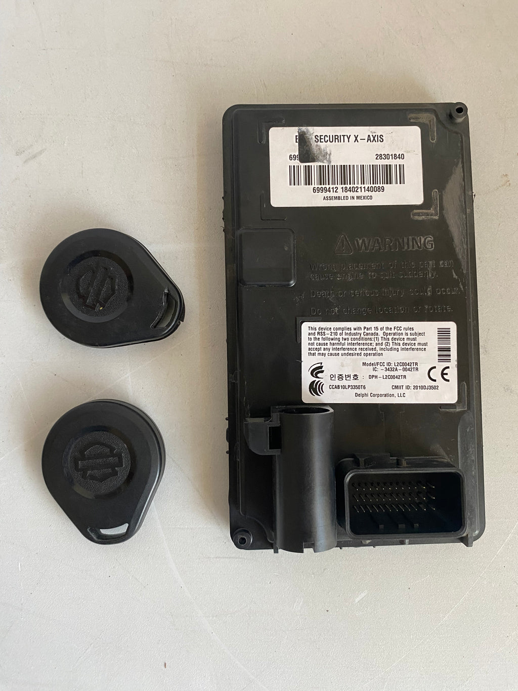BCM avec 2 FOB appairer Harley Davidson REF OEM 69996-12