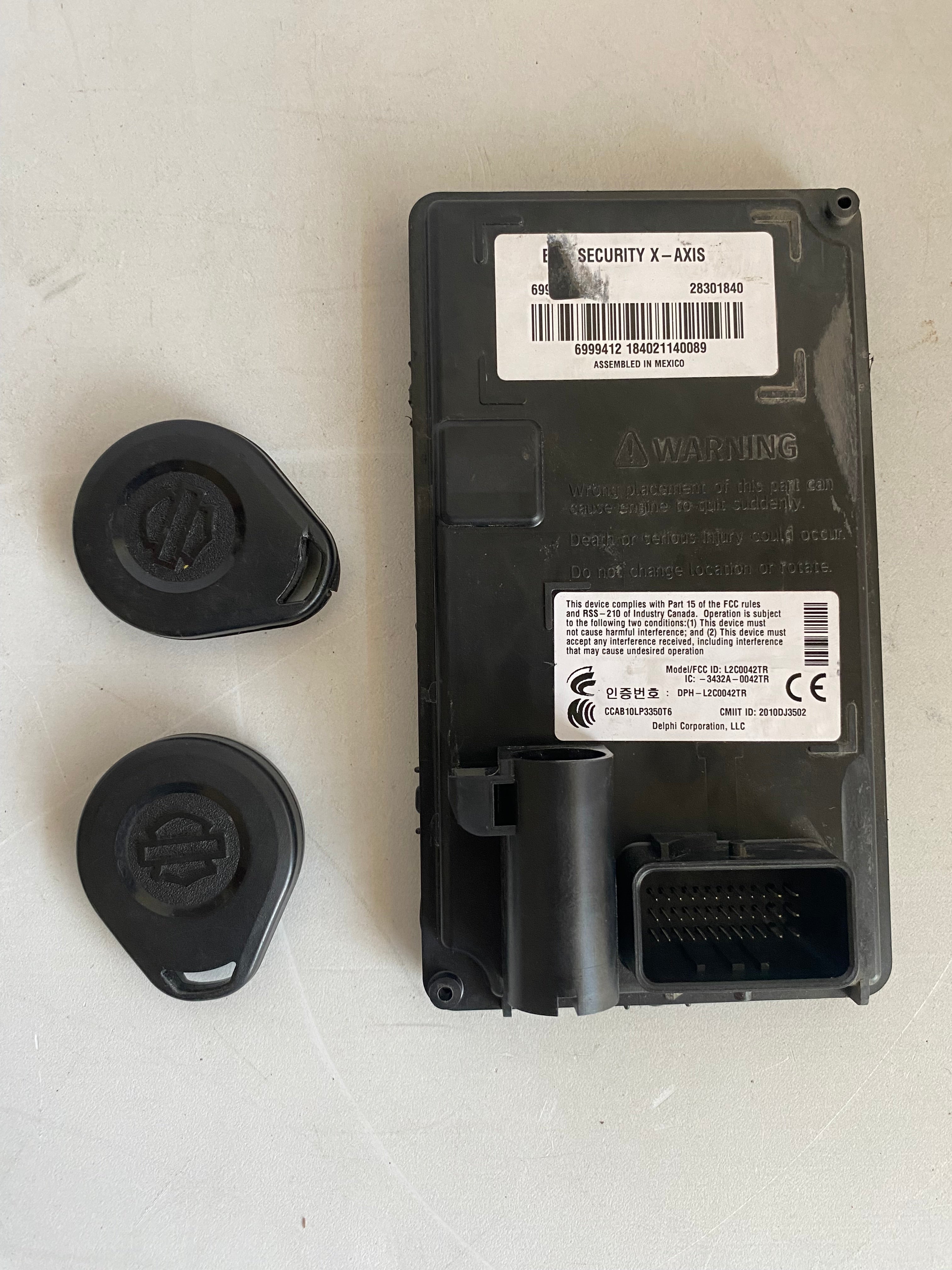 BCM avec 2 FOB appairer Harley Davidson REF OEM 69996-12