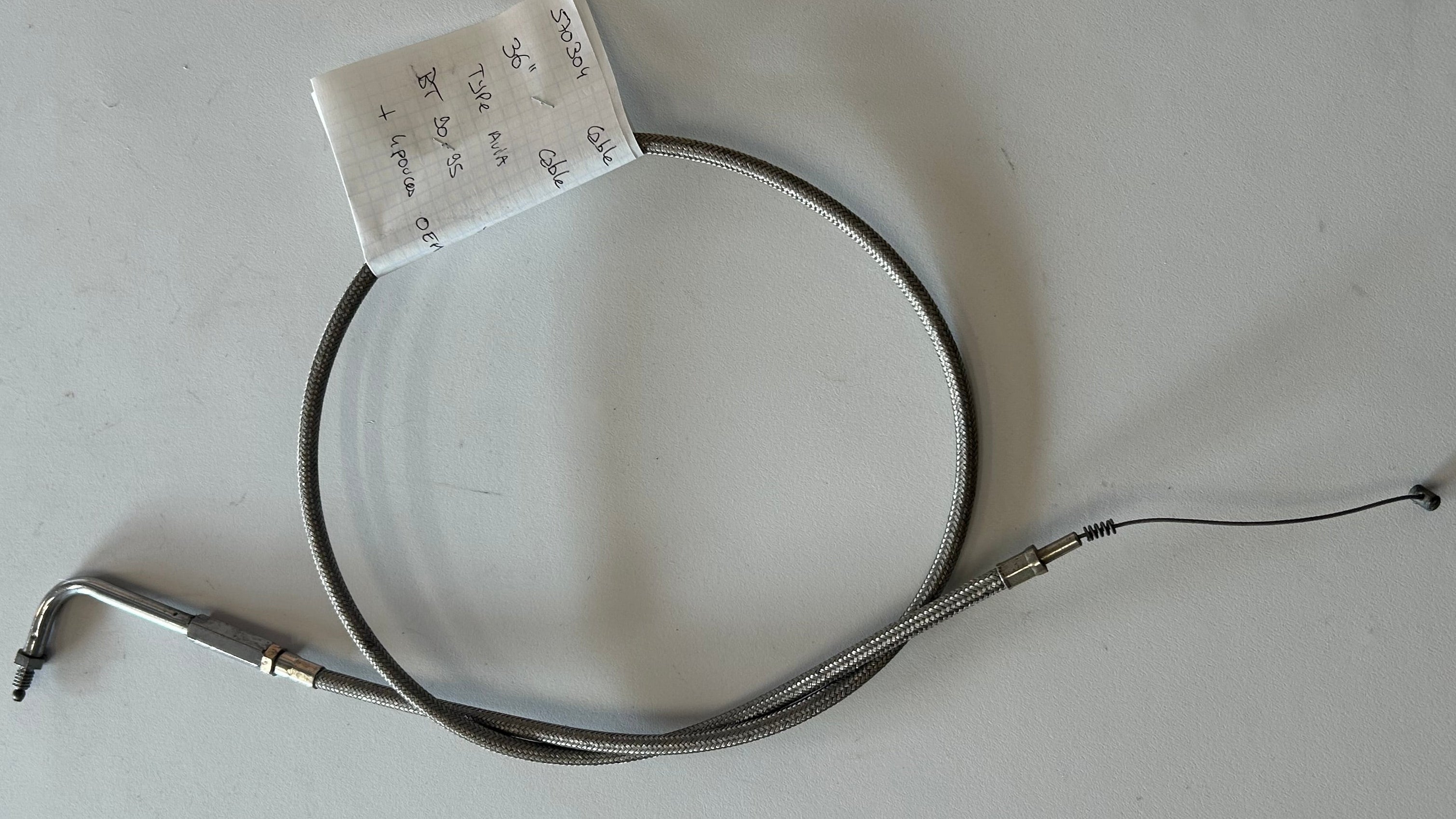 Avia 36 inch return throttle cable Harley Davidson REF MCS: 570304