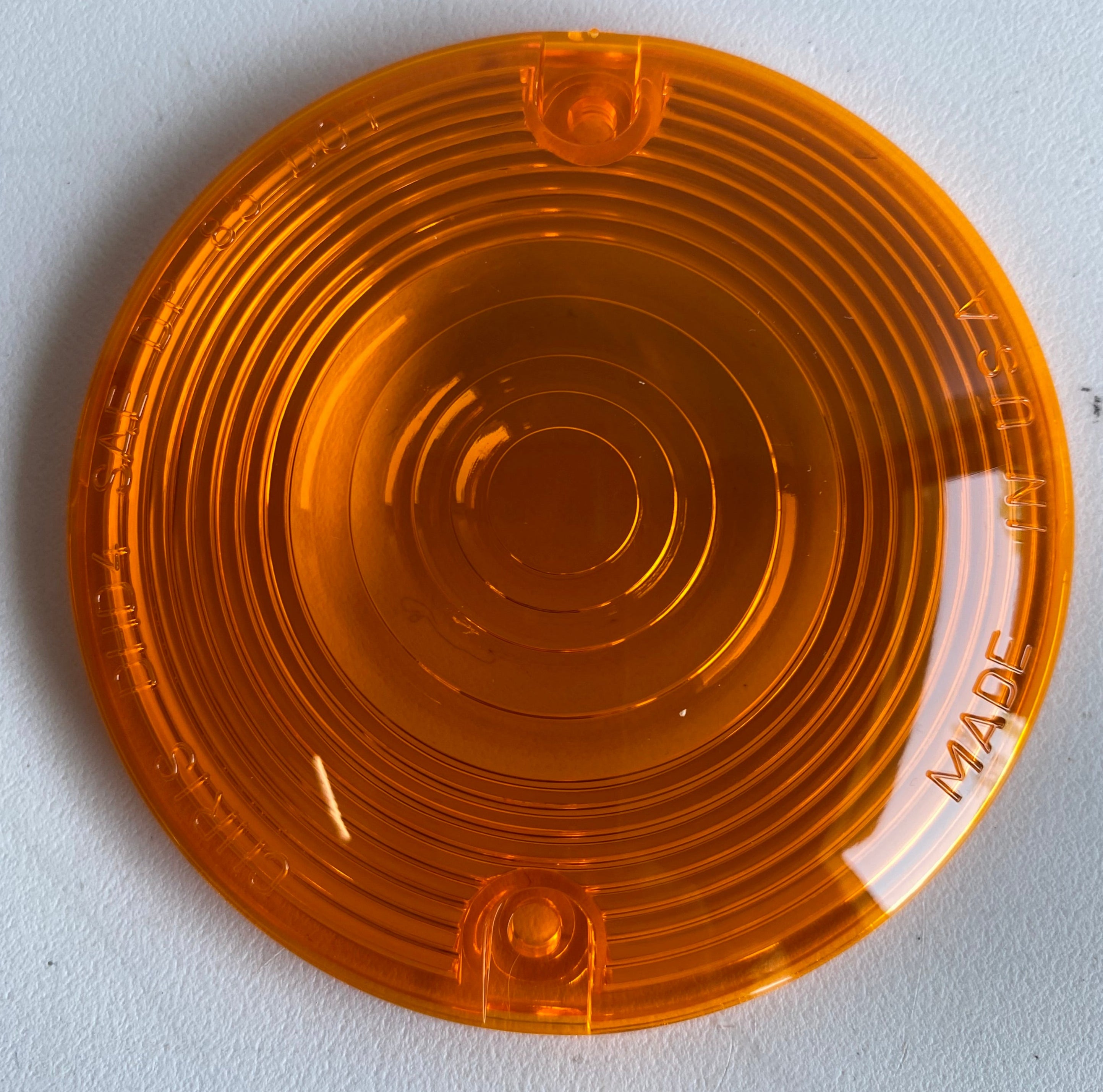 Flat orange indicator lens Harley Davidson REF OEM 68440-86