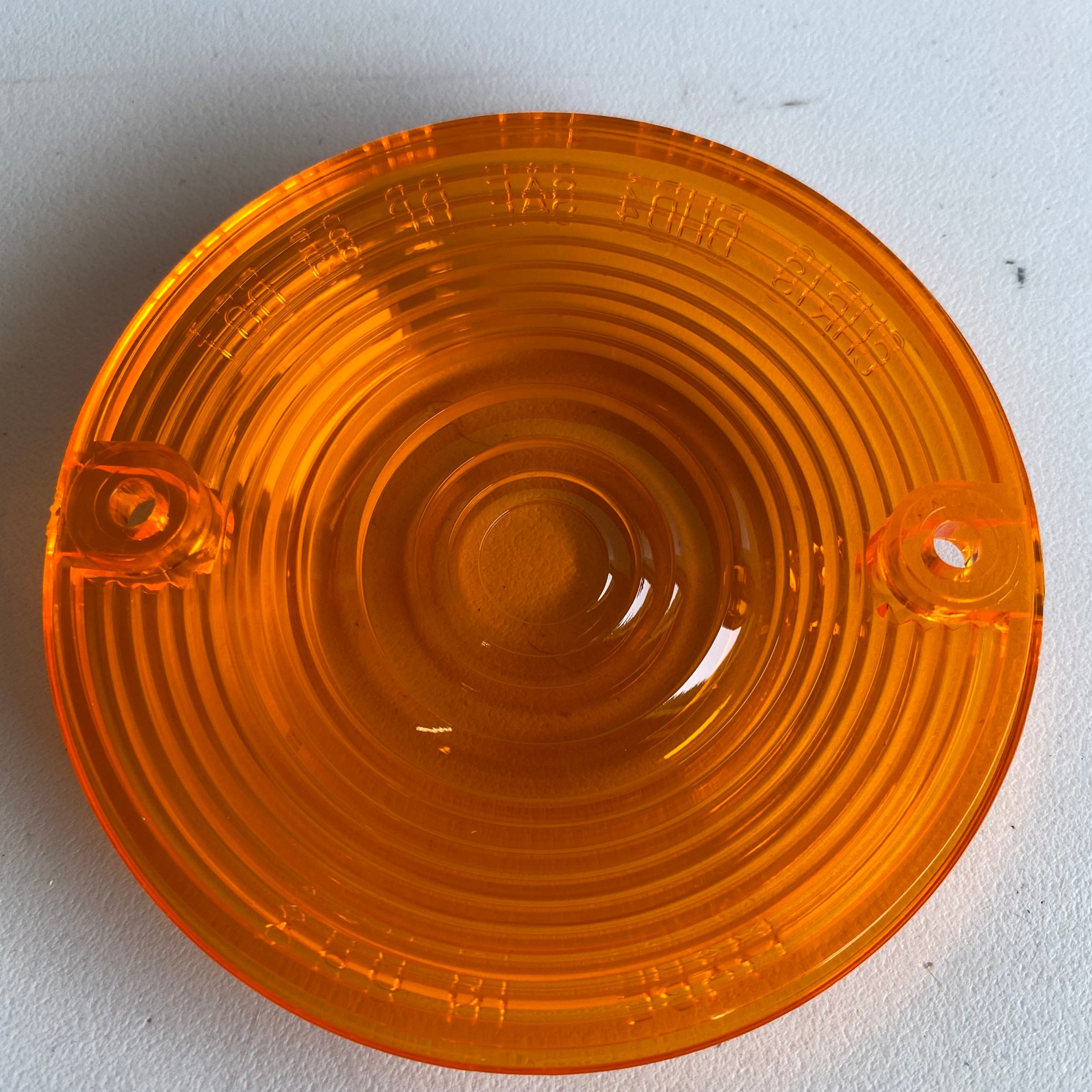 Flat orange indicator lens Harley Davidson REF OEM 68440-86