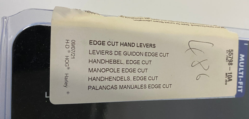 Jeu de leviers noir collection Edge Cut Harley Davidson REF 55798-10