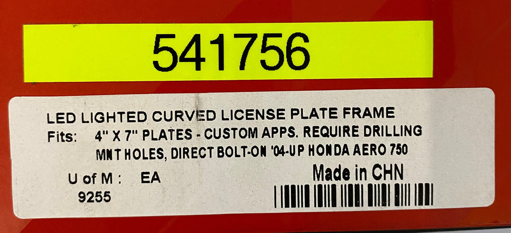 Support de plaque immatriculation USA Kuryakyn Harley Davidson REF 9255