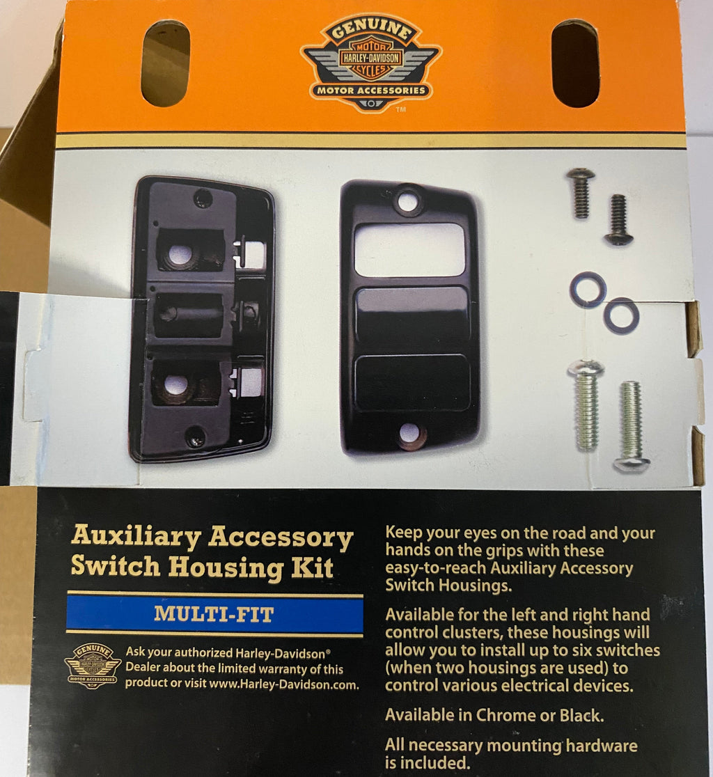 Boitier à boutons auxiliaire noir gauche Harley Davidson REF 70248-02B