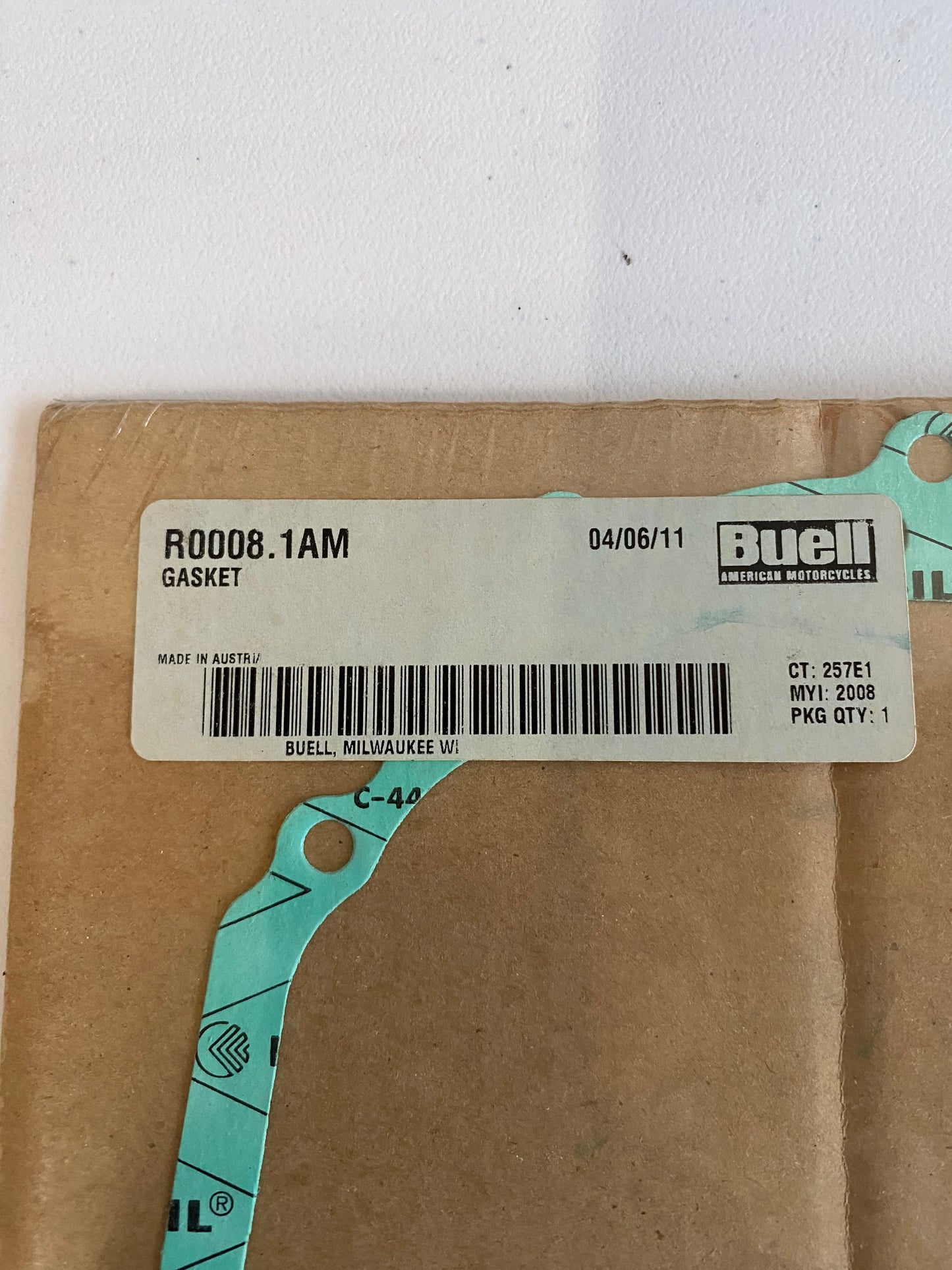 BUELL Zünddeckeldichtung OEM-Referenz: R0008.1AM