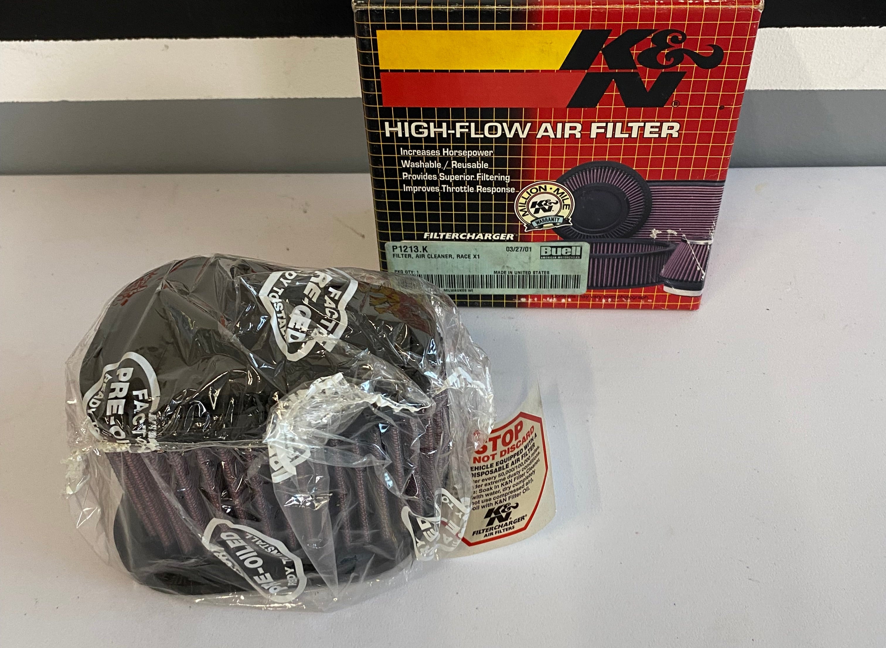 Filtre à air K&N BUELL REF OEM : P1213.K