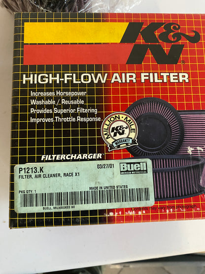 K&amp;N BUELL Air Filter OEM REF: P1213.K