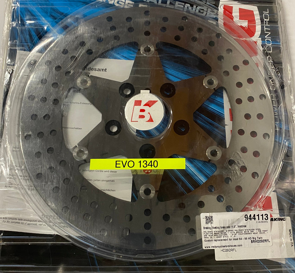 Disque de frein flottant avant Braking EVO 1340 Harley Davidson REF MCS 944113