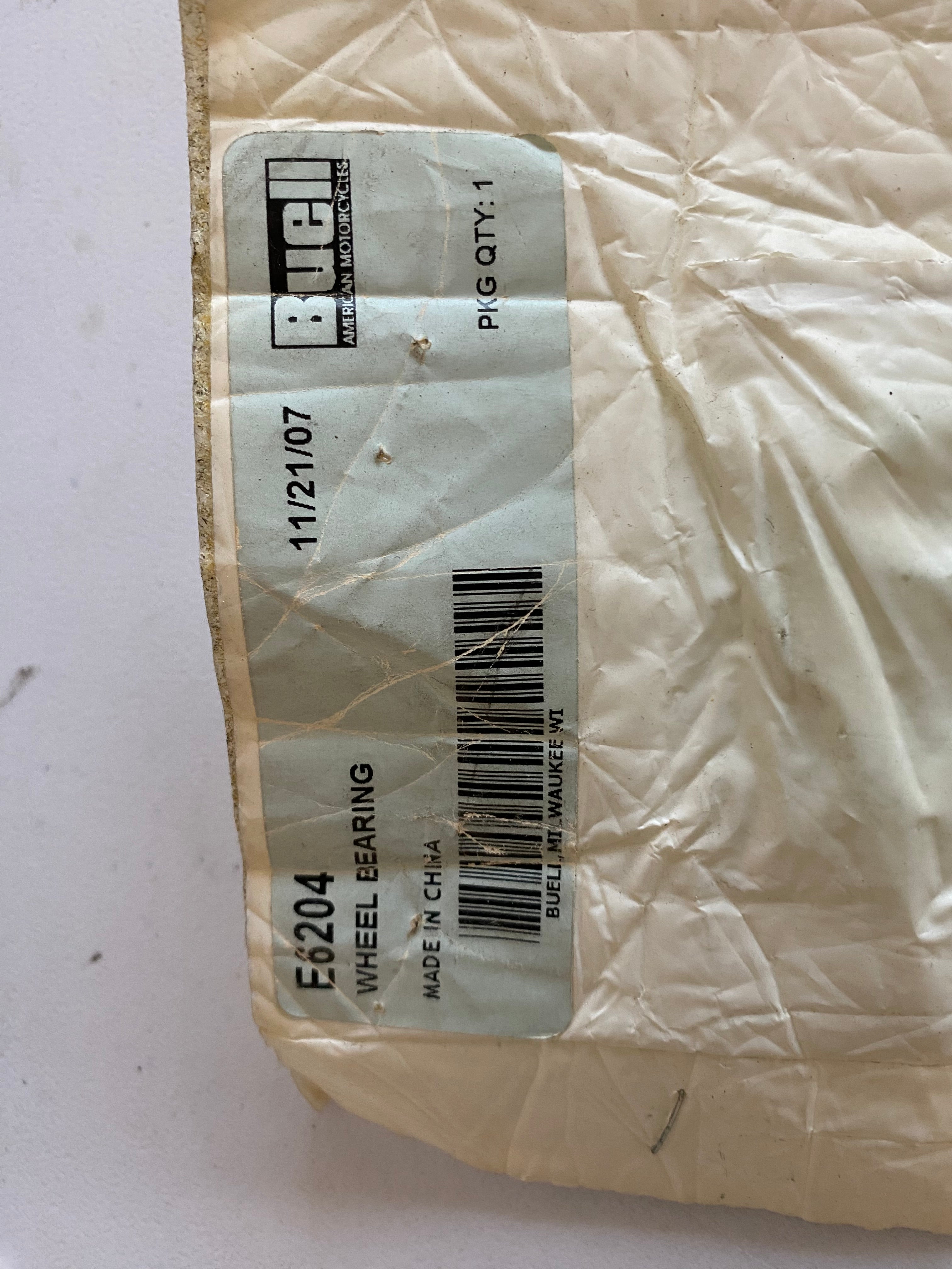 Buell Front/Rear Wheel Bearing OEM REF: E6204